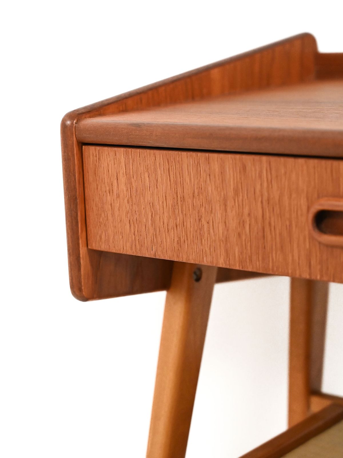 Scandinavian Bedside Table With Fabric Shelf photo 610.0