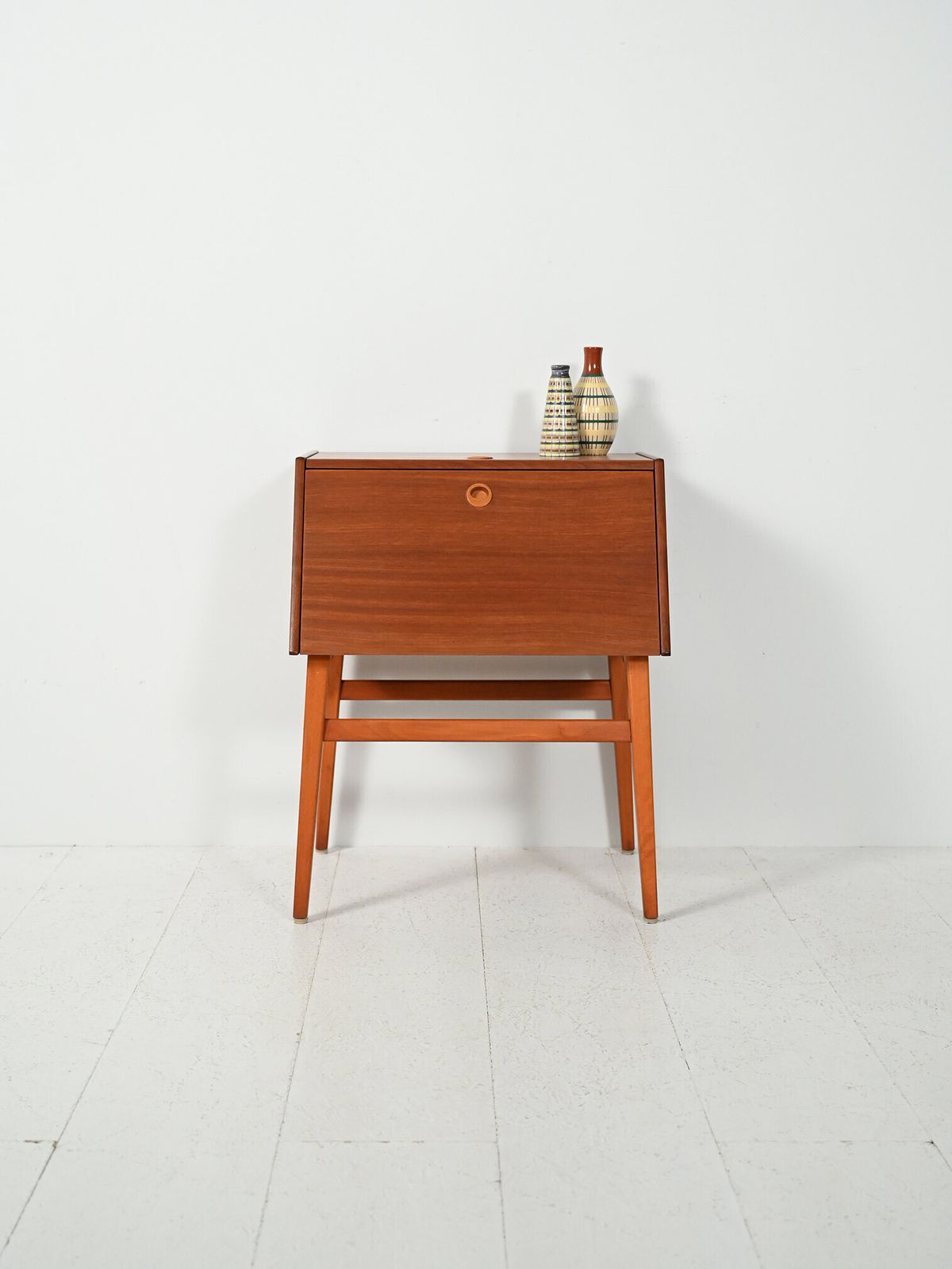 Vintage Swedish Mahogany Cutlery Cabinet