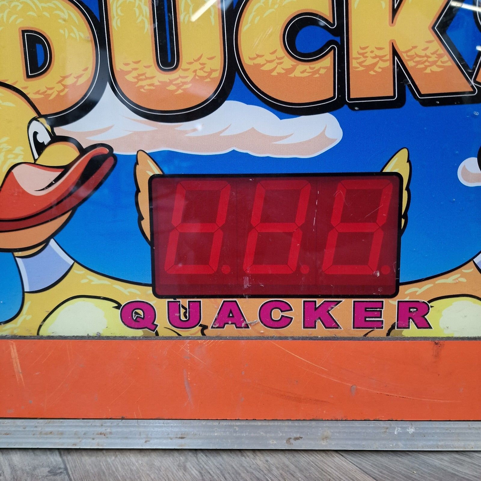 Retro Fairground Arcade Sign Lucky Ducks Light Memorabilia Man Cave Pop Art photo 90.0
