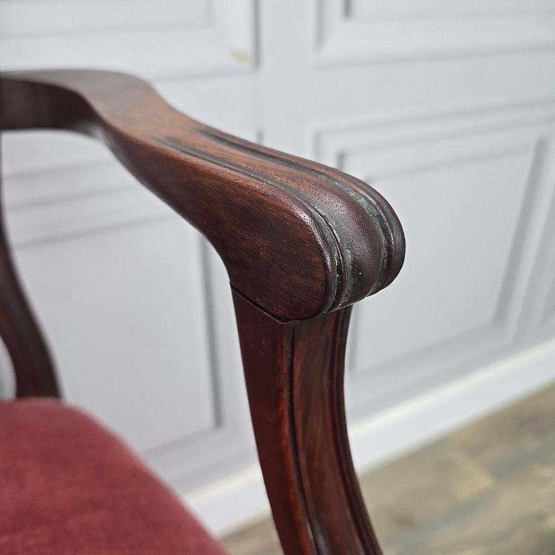 photo furniture Antique Georgian Chair Hepplewhite Upholstered Shield Hall Bedroom  Mahogany