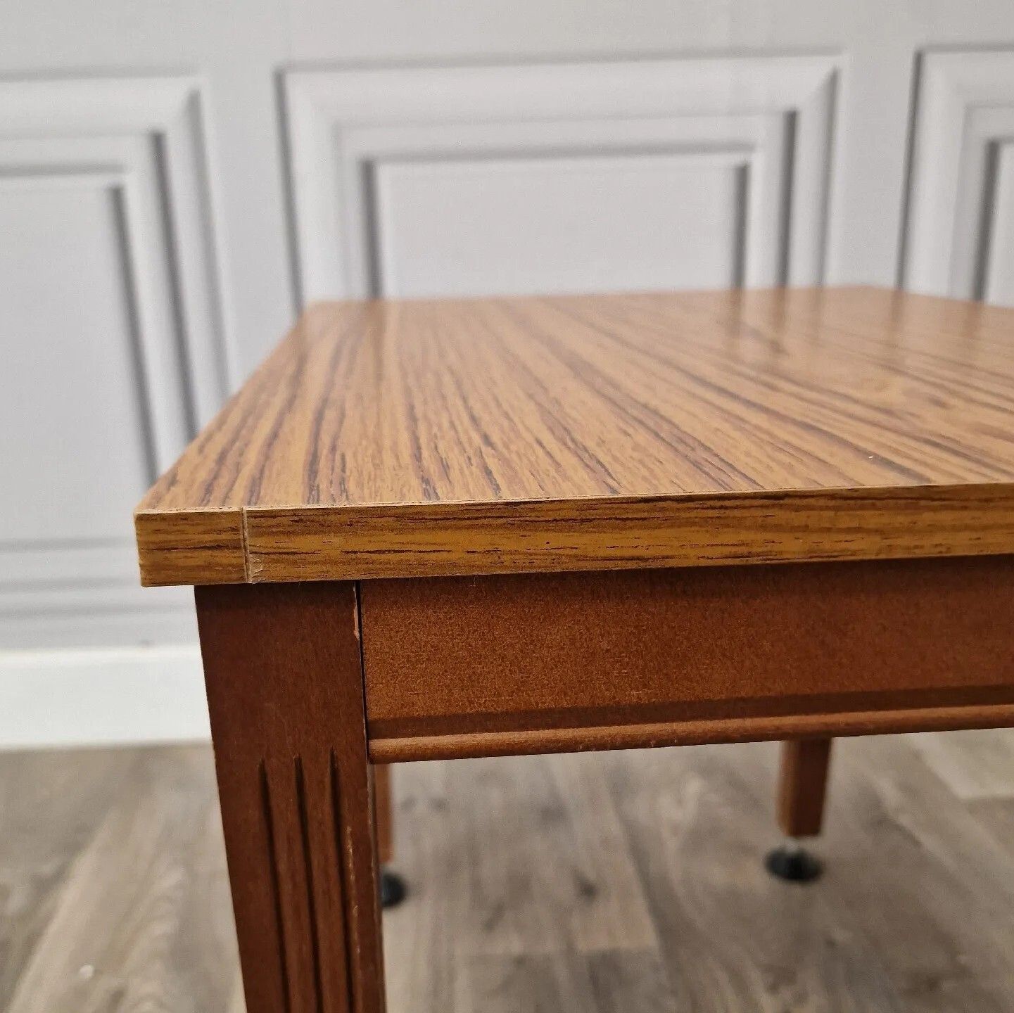 Furniture Mid Century Coffee Table Formica Wood Scandi Retro Danish Inspired photo