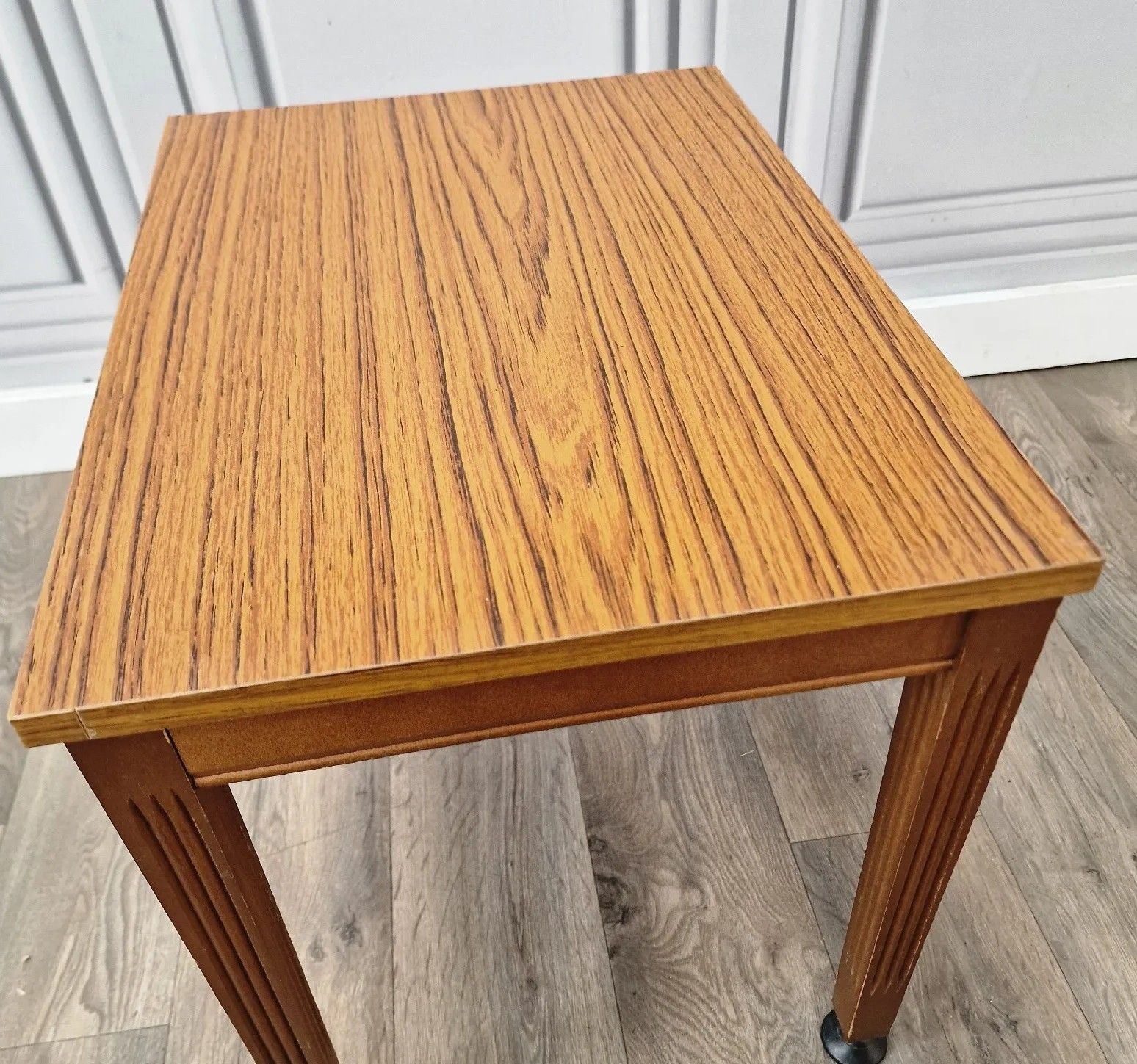 60.0 Mid Century Coffee Table Formica Wood Scandi Retro Danish Inspired photo