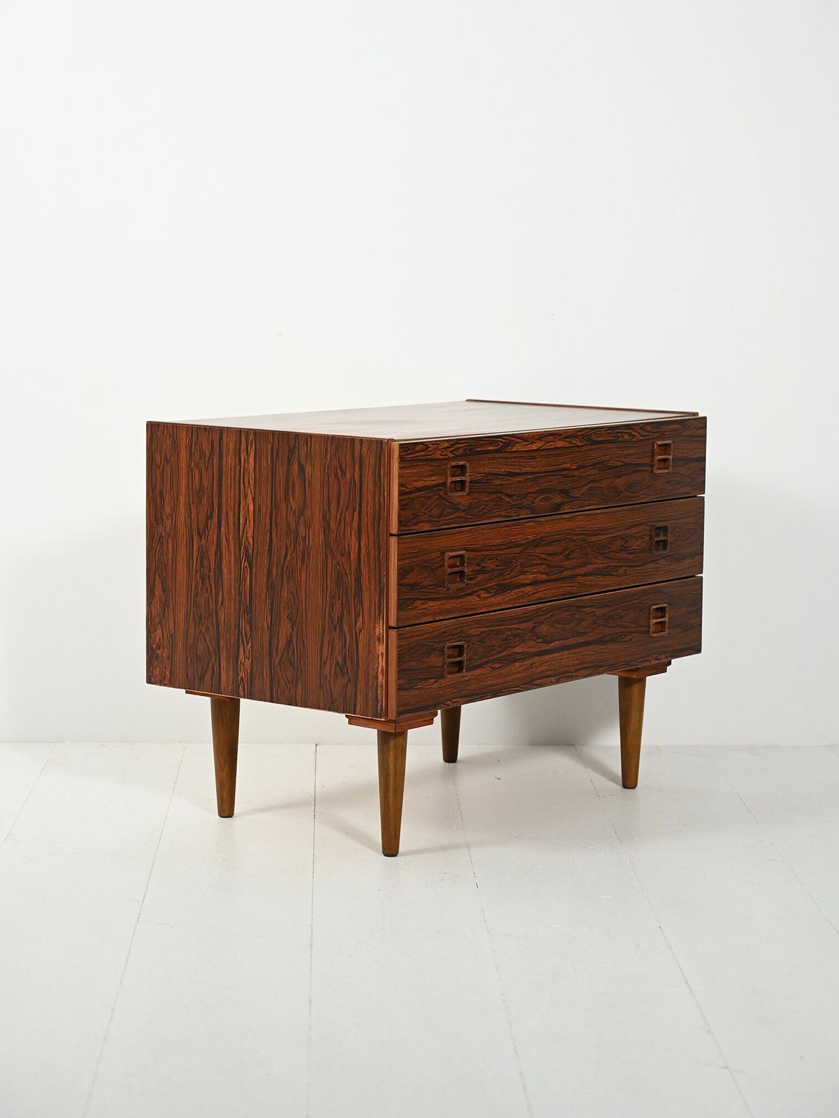 Danish Chest Of Drawers With Rosewood Effect Denka photo for sale