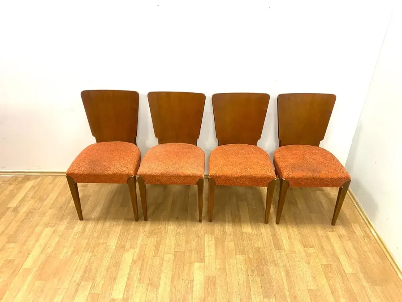 Set Of 4 Chairs, Jindřich Halabala, 1960s, Czechoslovakia photo vinterior