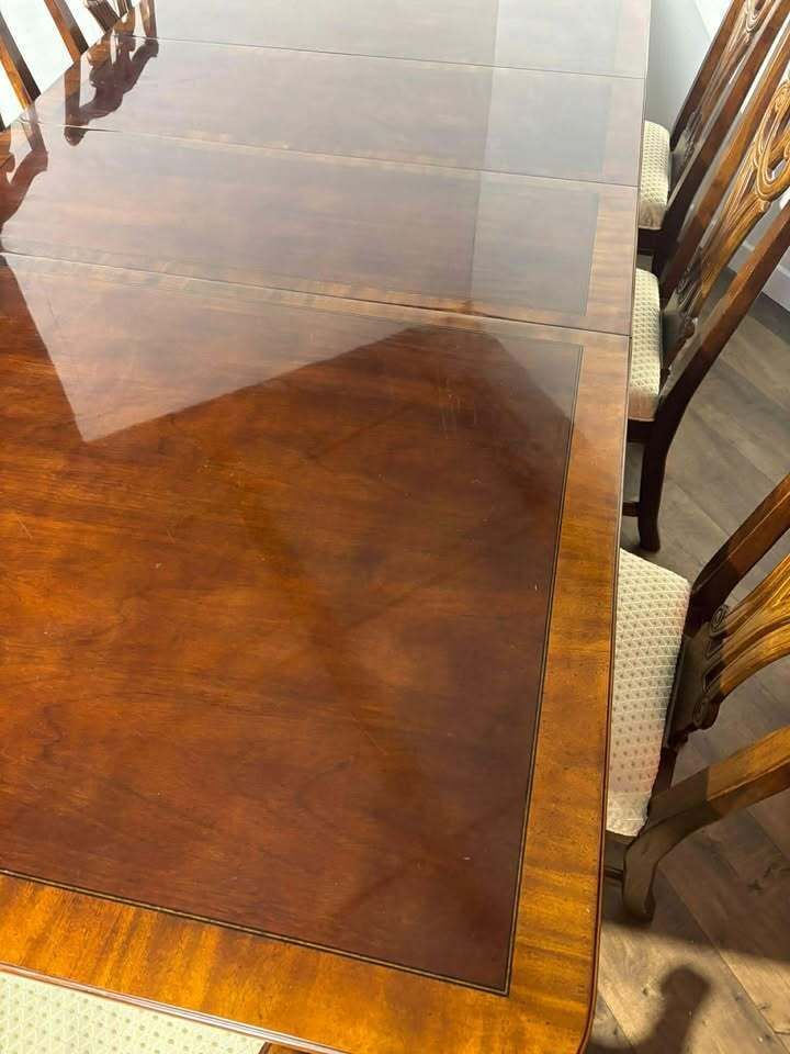 Reproduction Mahogany Twin Pedestal Dining Suite photo buy