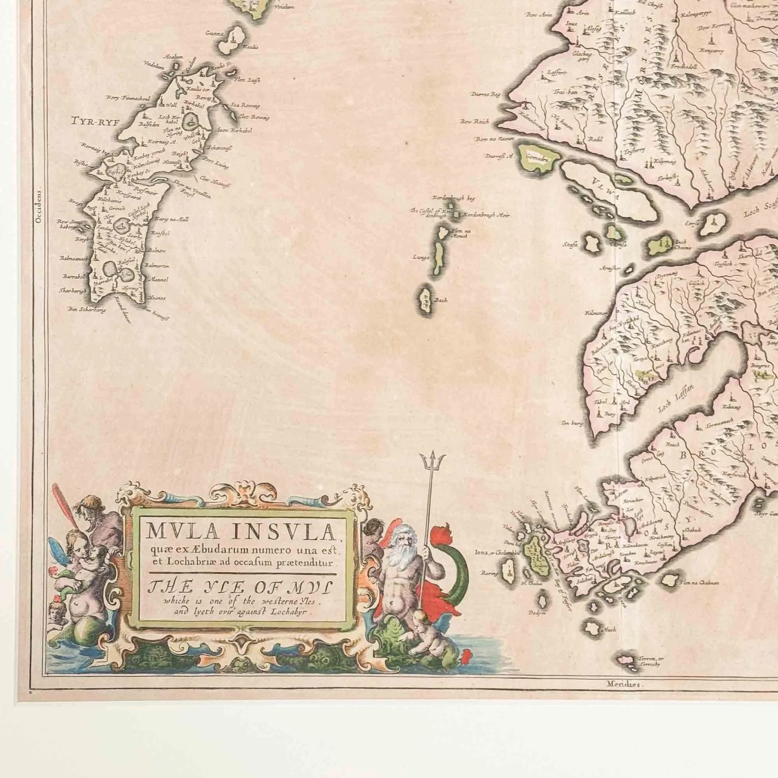 Antique Joan Blaeu Map Of The Isle Of Mull photo for sale