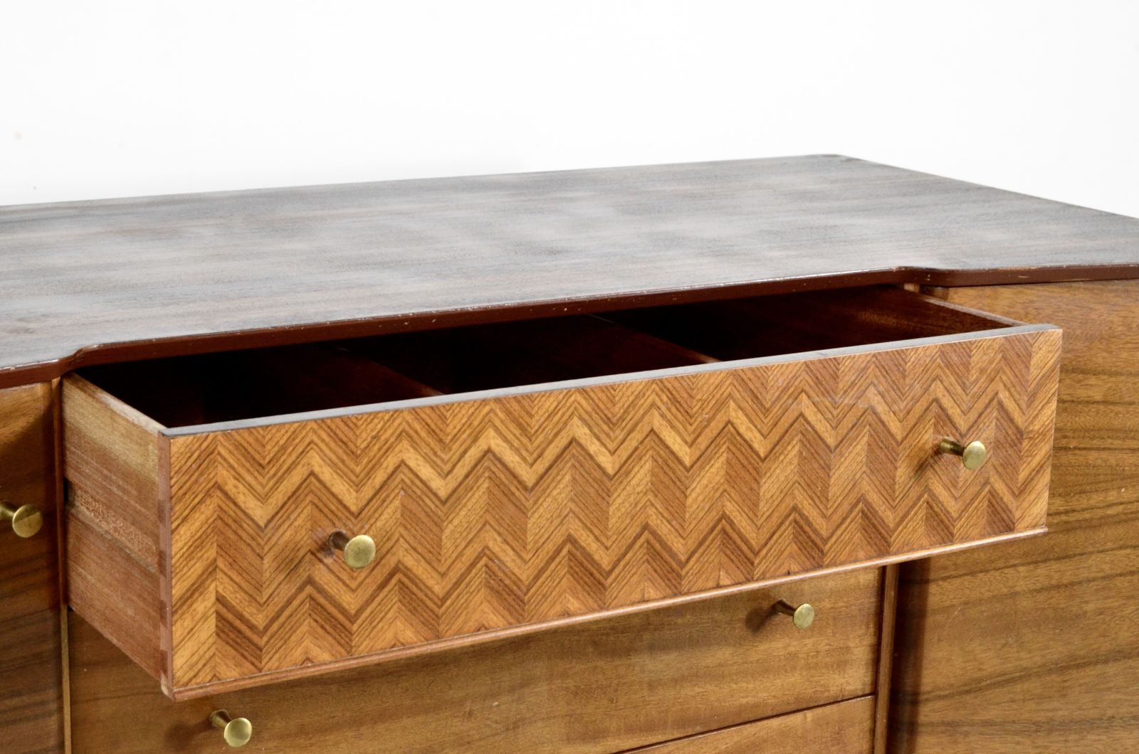Vintage Midcentury Uniflex Walnut  And Teak Sideboard / Dressing Table. Delivery. Modern / Retro / Danish Style photo 799.0