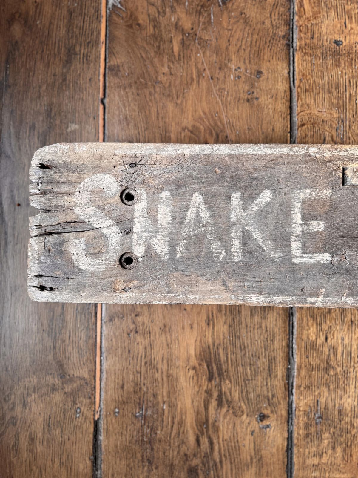 Mid 20th Century Hand Painted ‘Snake Farm’ Sign photo 375.0