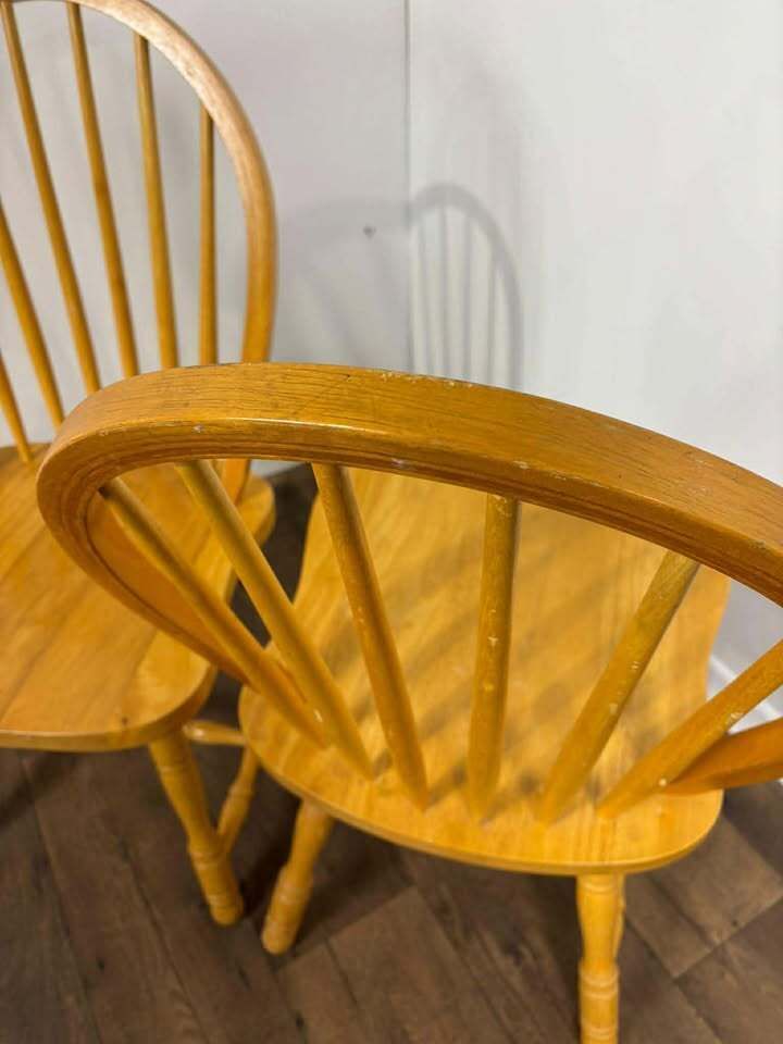 A Pair Of Contemporary Hoop Spindle Back Chairs photo for sale