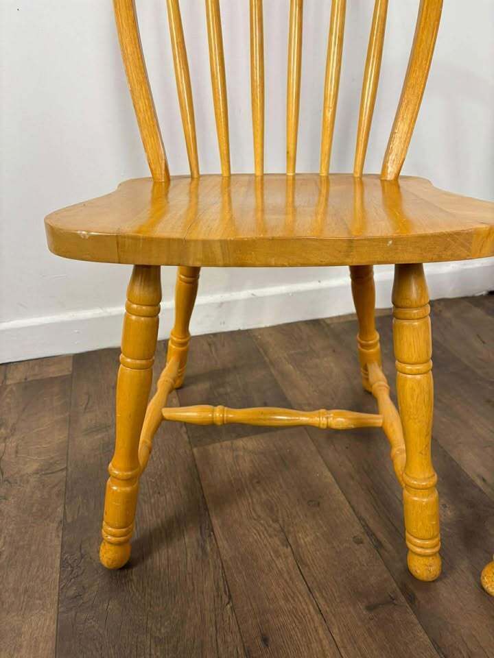 A Pair Of Contemporary Hoop Spindle Back Chairs photo 199.0