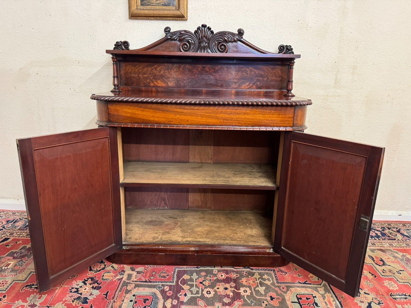 Outstanding Quality Antique Mahogany Side Cabinet Circa 1830 photo vintage