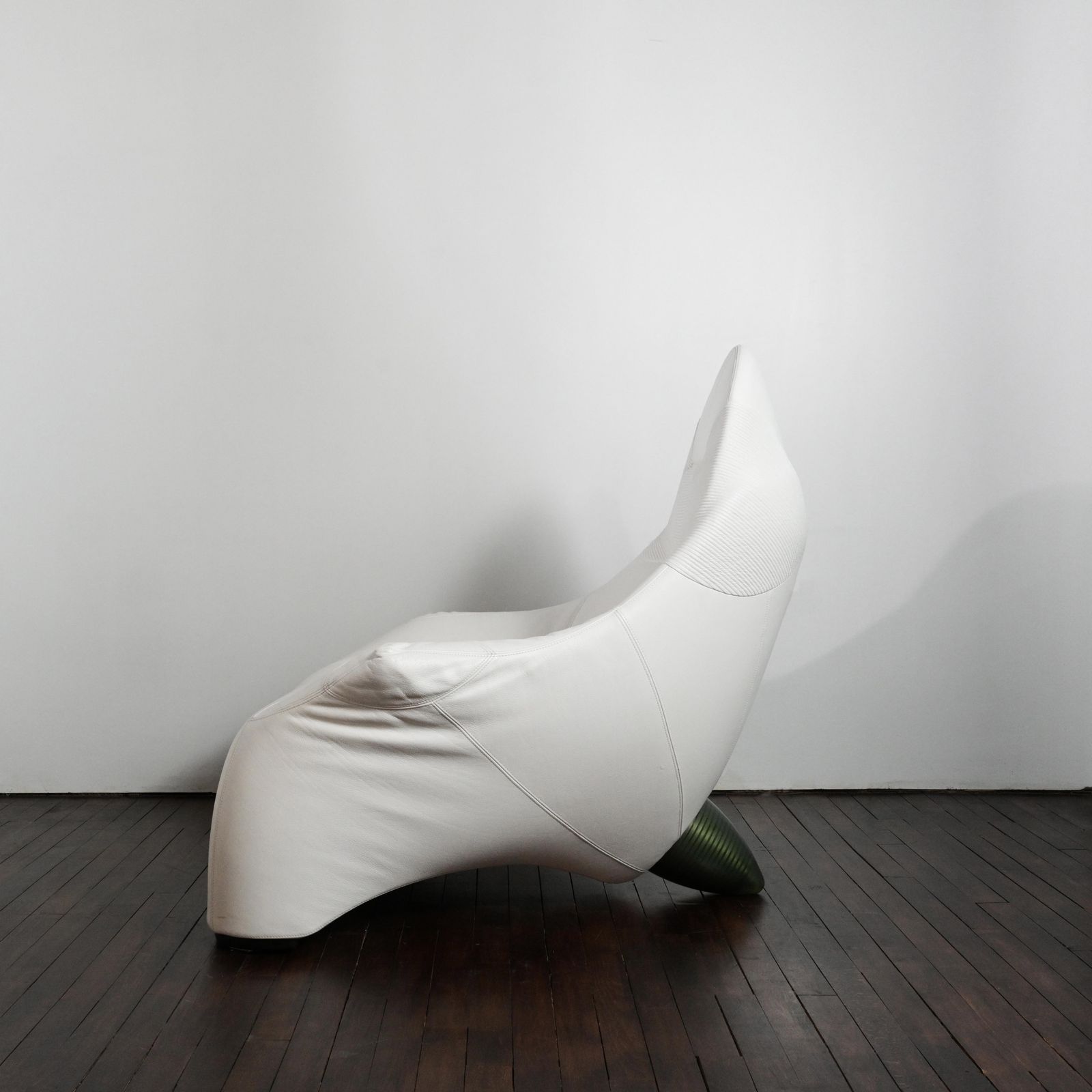 Hal Lounge Chair In White Leather Designed By Marc Sadler For Cassina photo Furniture