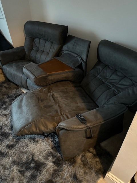 Electric Reclining 3 Seater Sofa – Dual Motor – Smiths The Rink, Harrogate photo for sale
