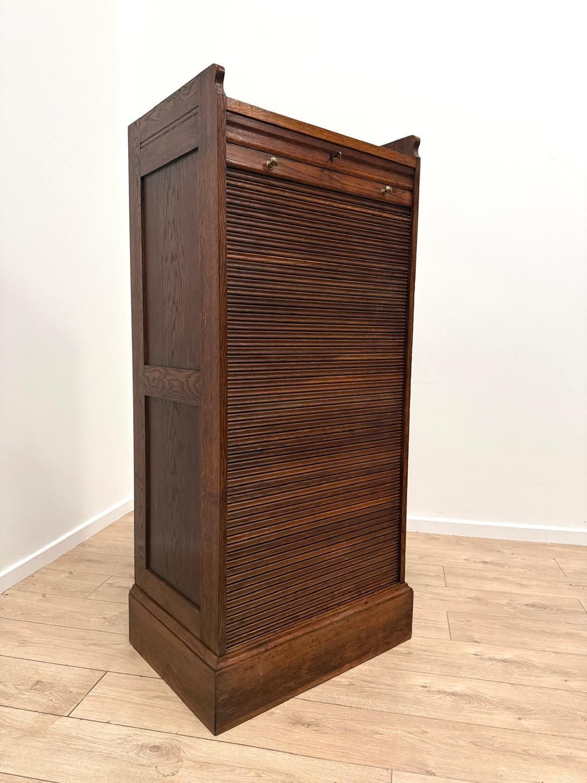 Great Looking Quality Early 20th Century Tambour Cabinet  Delivery Available 0139. photo 916.0