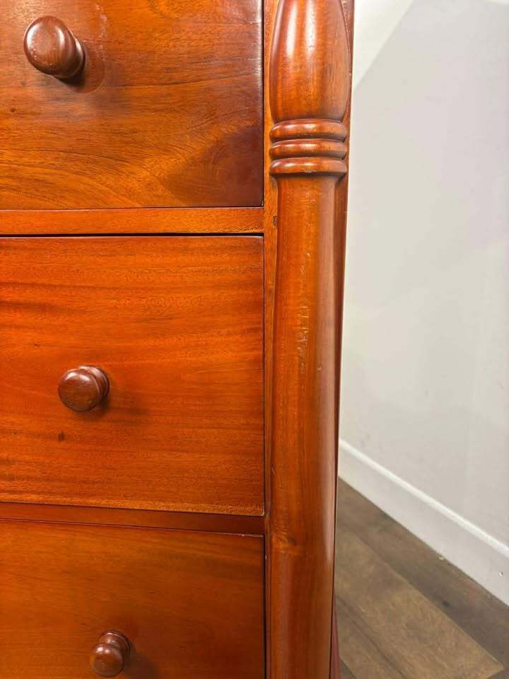Reproduction Victorian Style Mahogany Six Drawer Bedroom Chest photo furniture