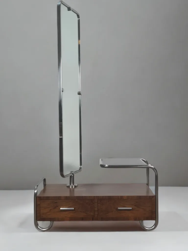 Bauhaus Tubular Steel Dressing Cabinet By Slezak, 1930