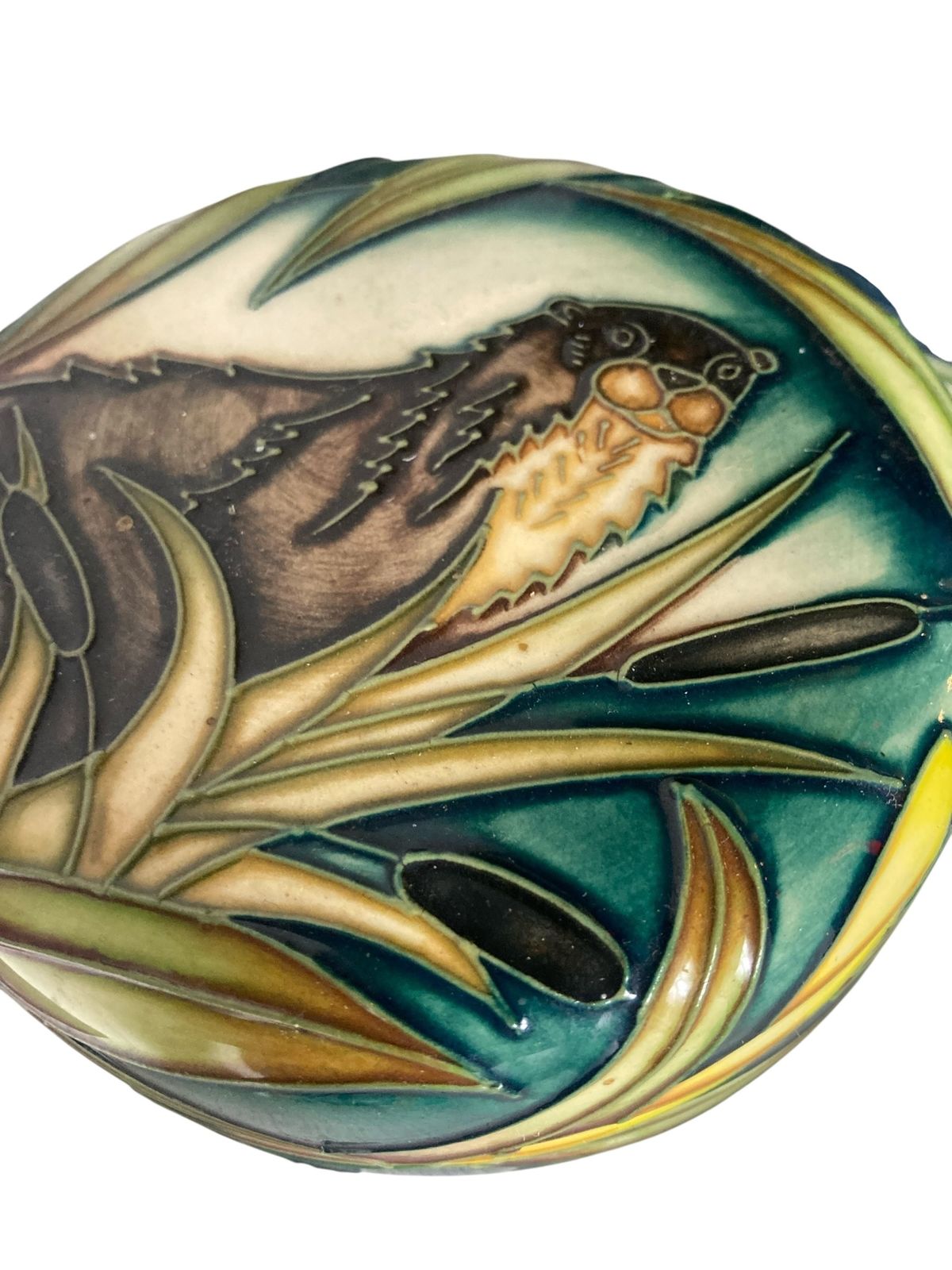Home Decor Moorcroft Pottery 'Otters' Ginger Jar, Designed By Sian Leeper photo