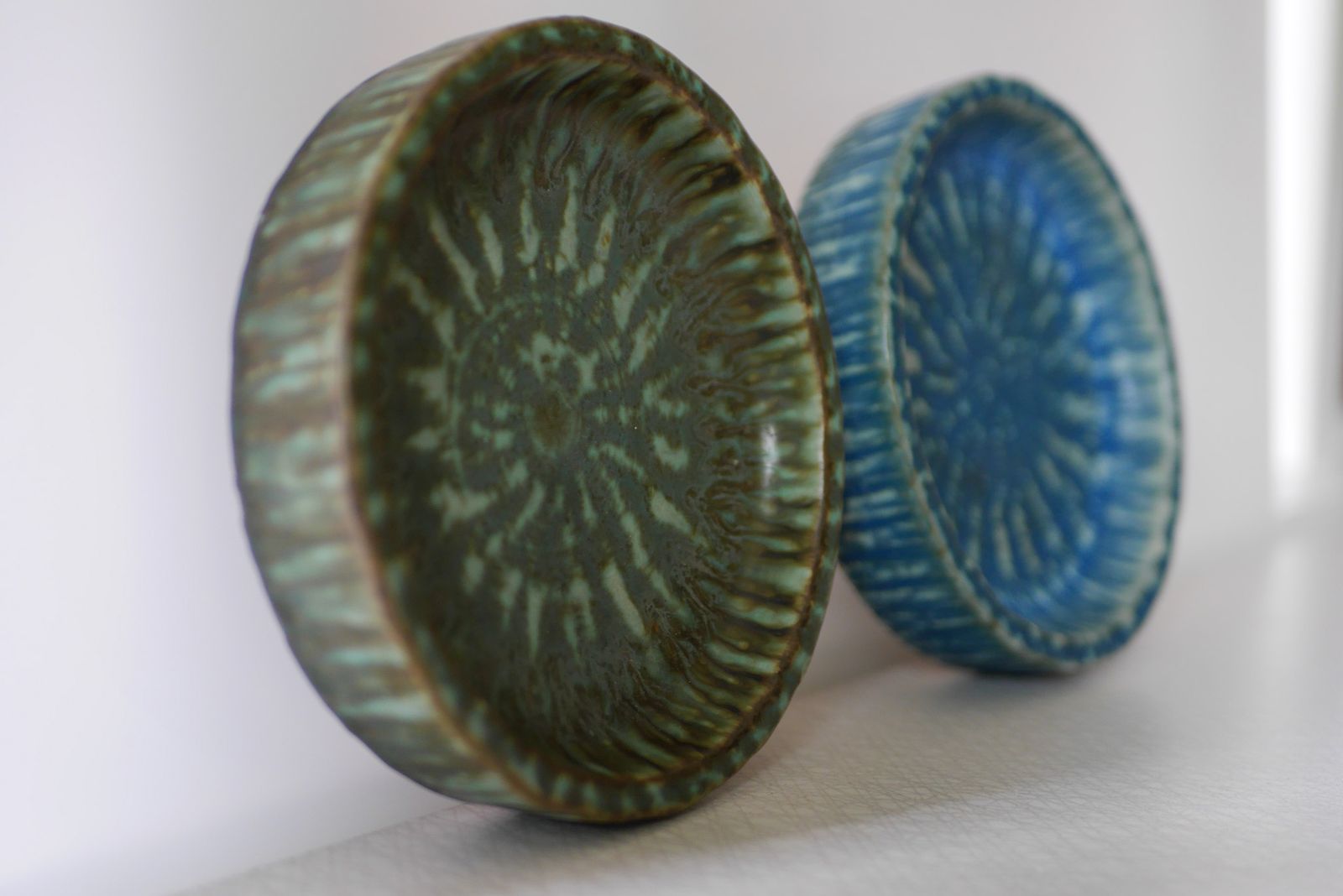 Scandinavian Art Pottery Birka Bowls By Gunnar Nylund From Rörstrand, Sweden, 1960s, Set Of 2 photo 425.0