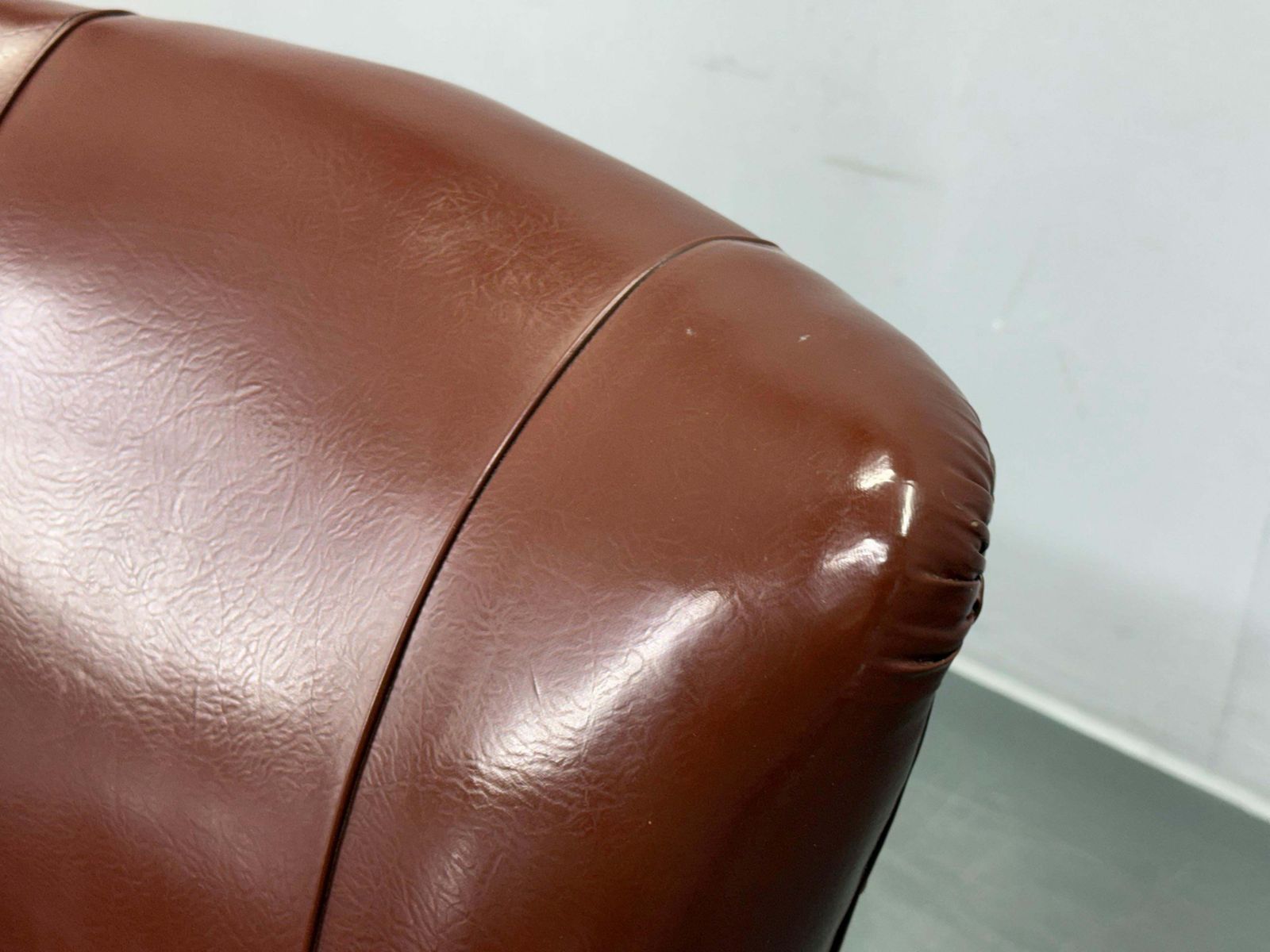 1950s Italian Mid Century Leatherette Lounge Chair photo 388.0