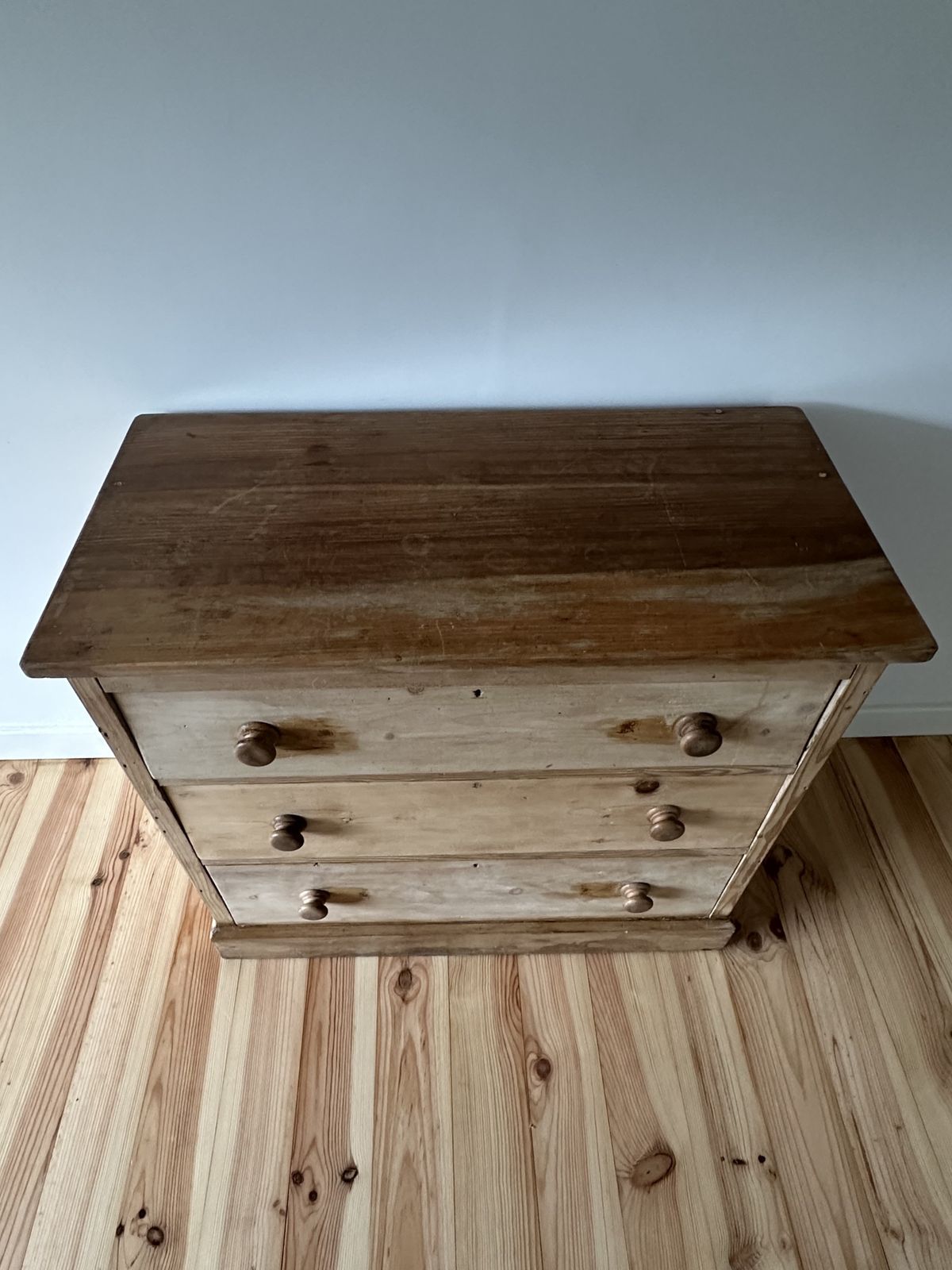 Victorian Pine Chest Of Drawers Solid Stripped Pine photo 395.0