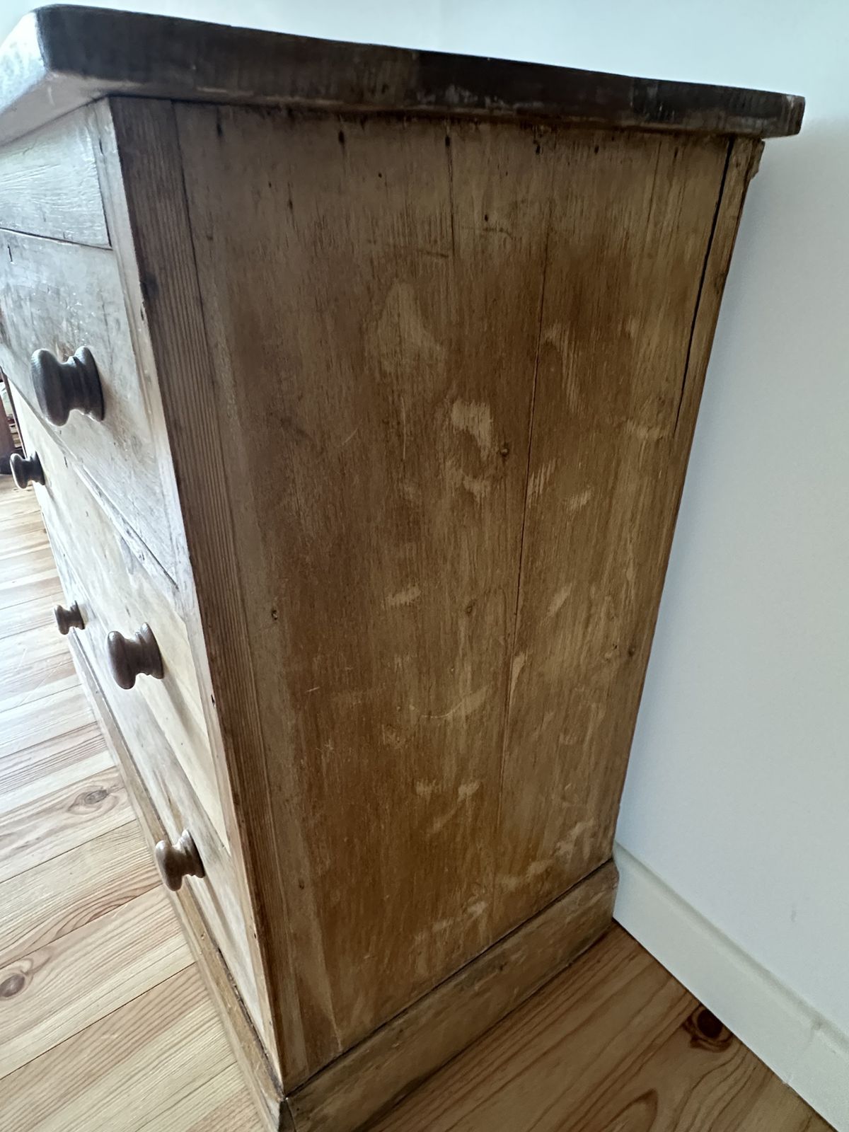 photo for sale Victorian Pine Chest Of Drawers Solid Stripped Pine