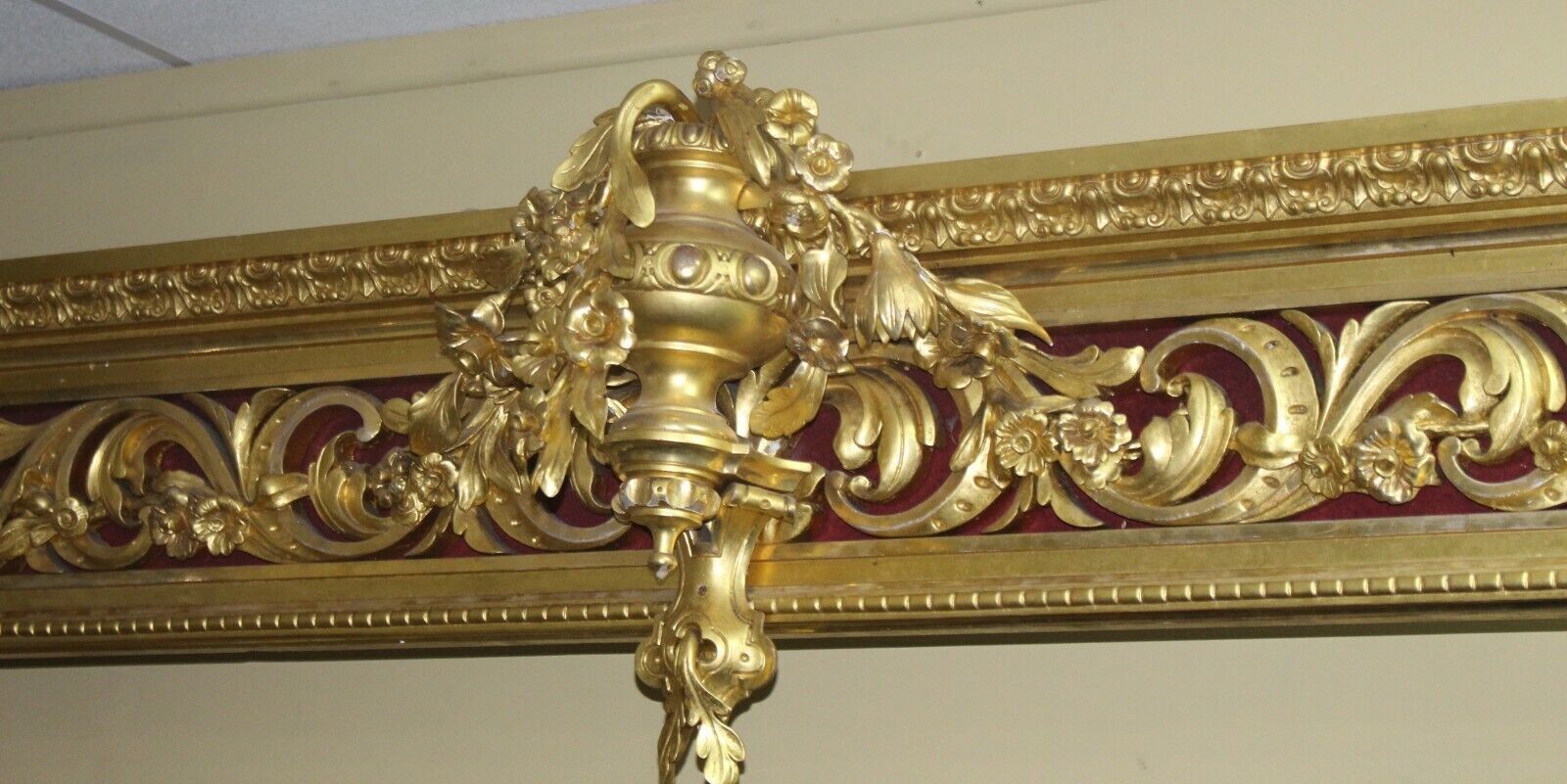 Regency Carved Giltwood Window Pelmet By D.J.Mclauchlan, London photo for sale