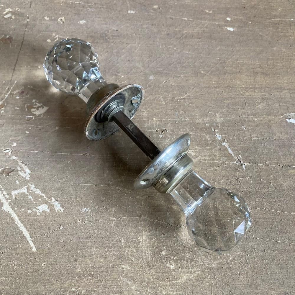 Antique Cut Glass Door Knobs, 1920s photo furniture