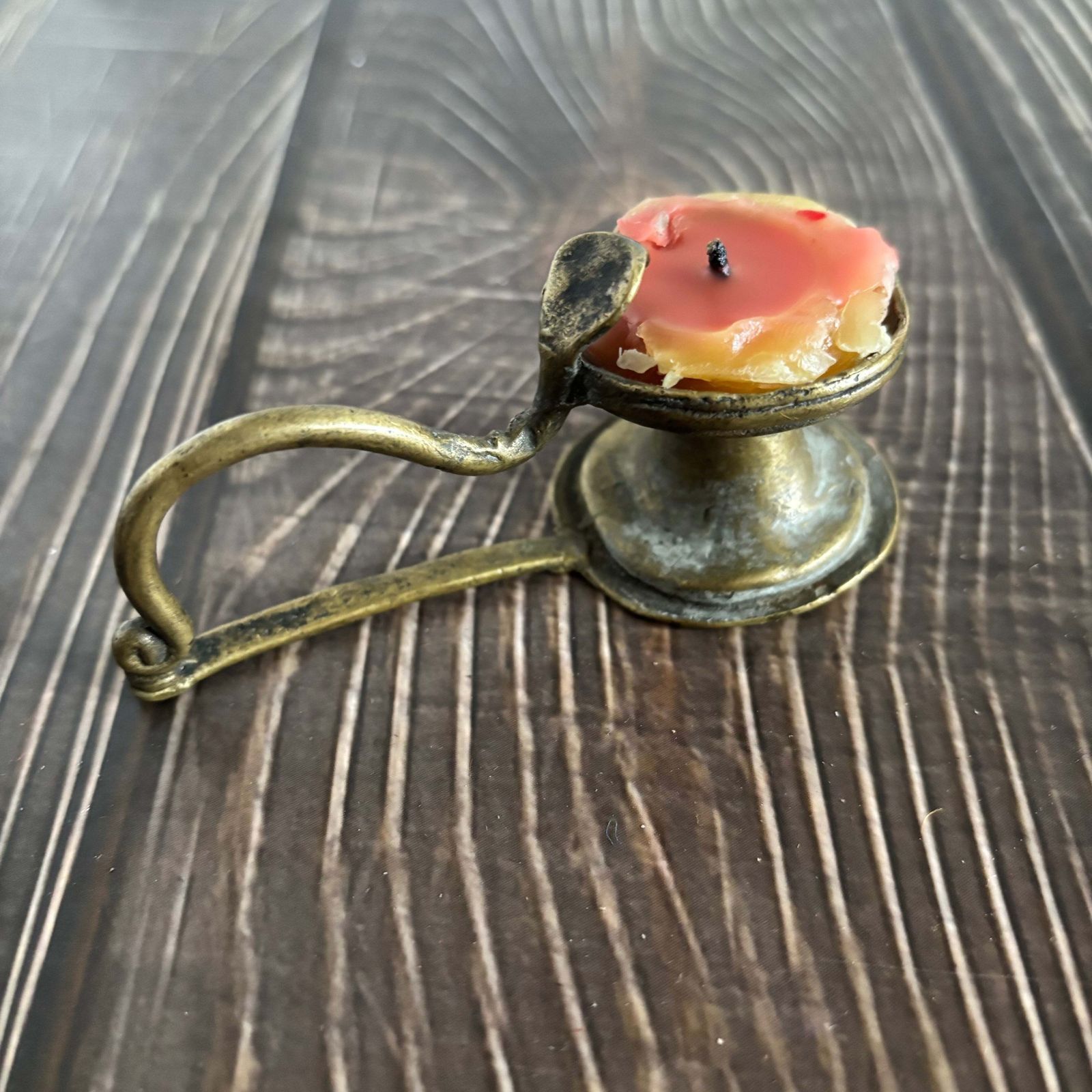 photo buy Rare Antique Sacred Brass Oil Lamp