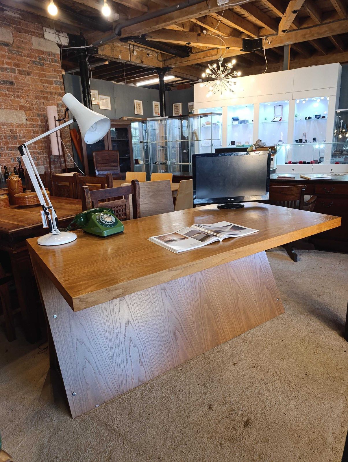 Fray Design Architectural Oak & Steel Executive Desk | 150cm | One Of One Bespoke Commission photo furniture