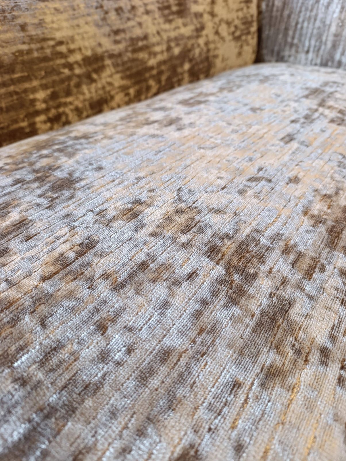 Furniture Victorian Walnut Chaise Longue Newly Upholstered In Chenille photo