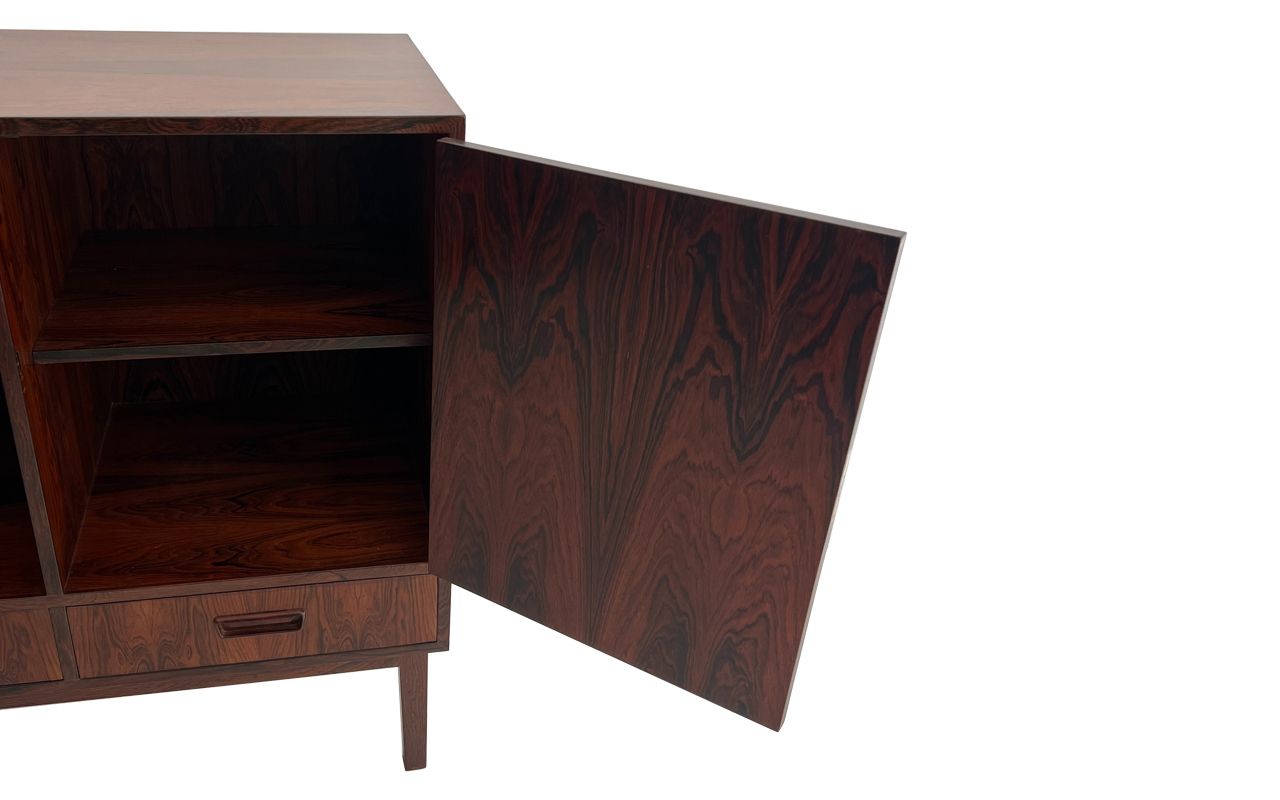 60s 1960s Large Danish Rosewood Double Sided Cabinet photo for sale