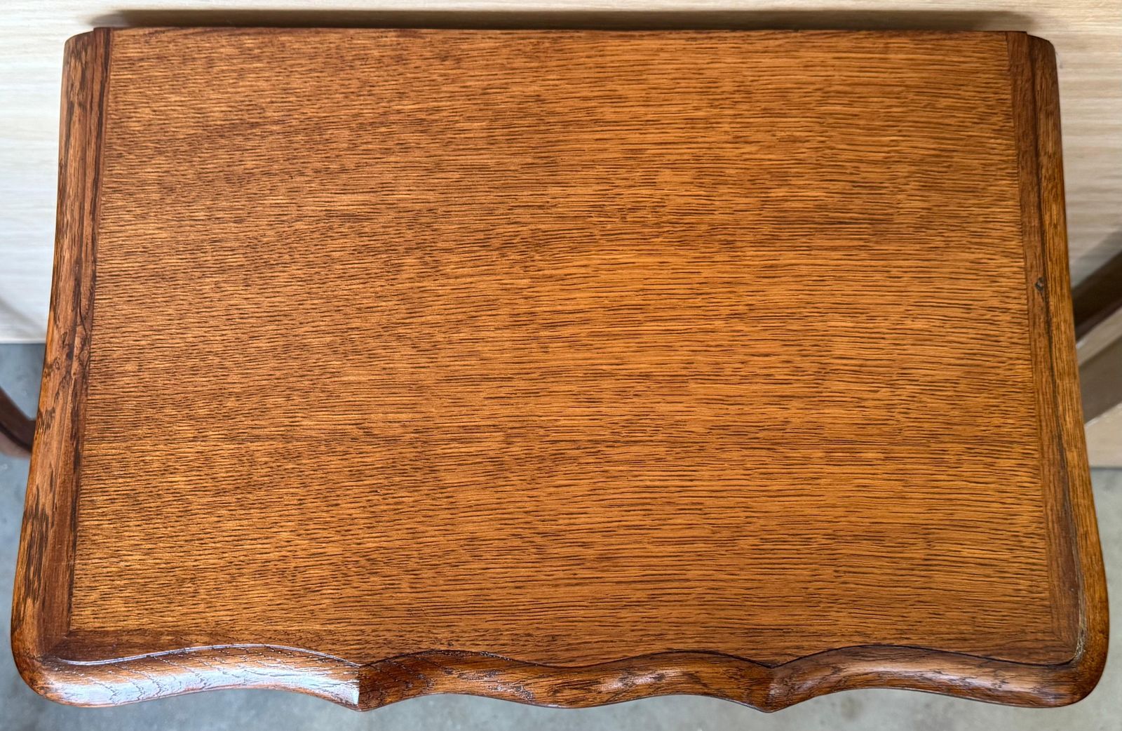 20th Oak Nightstands Tables With Drawer And Open Shelf, 1940 photo vinterior