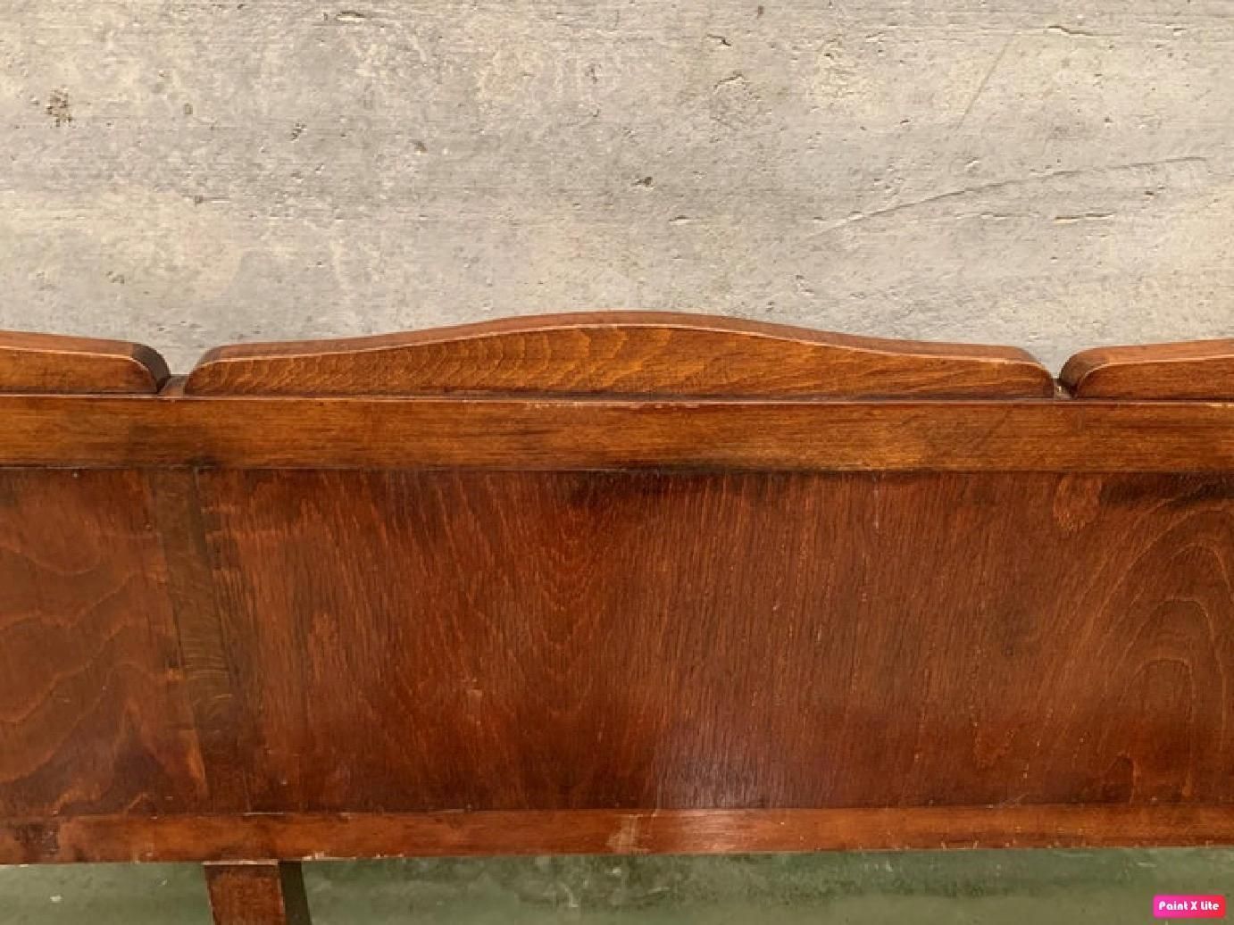 11.5´ 20th Century Monumental Church Walnut Bench Settee photo 3279.0