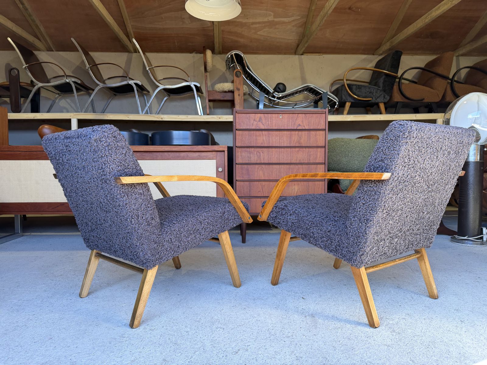 Mid Century Brussels Expo 58 Armchairs By Jiří Jiroutek For Jitona, 1960s, Set Of 2 photo 1485.0