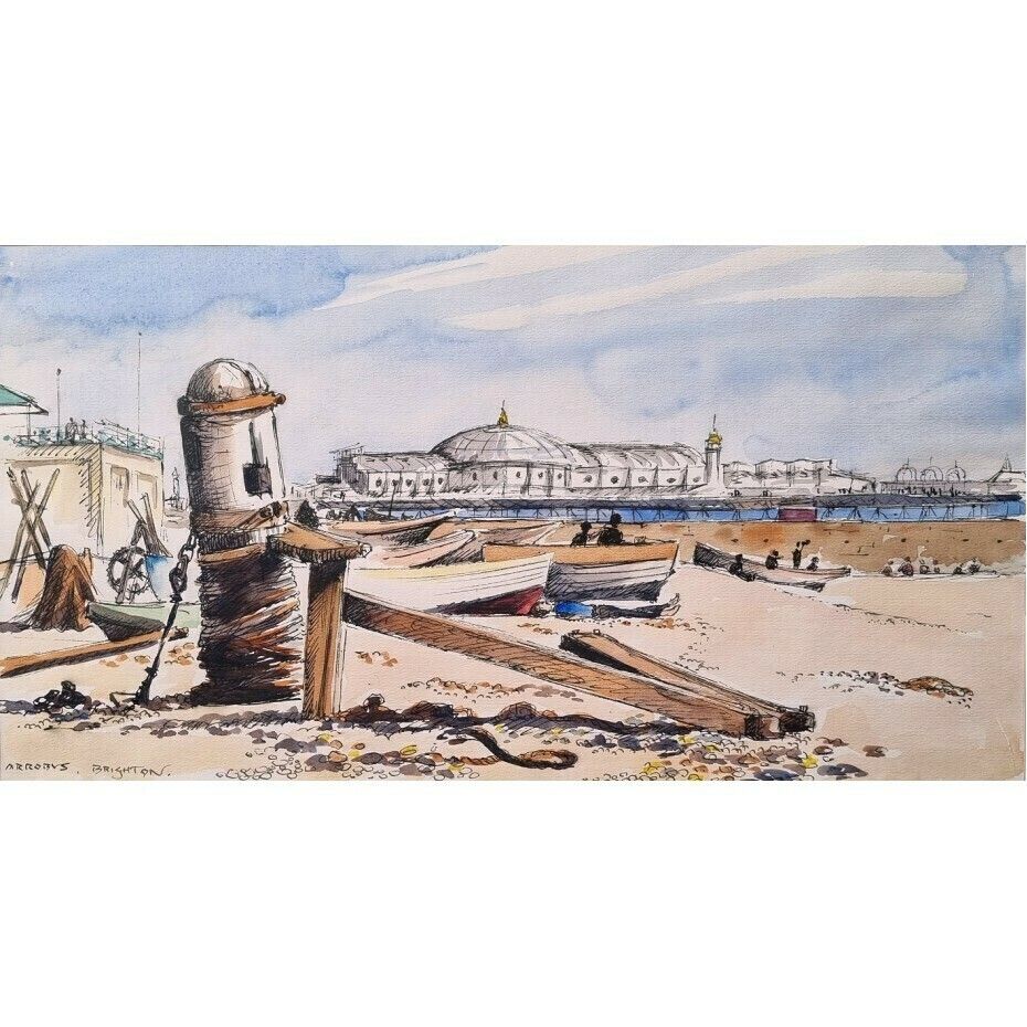 Sydney Arrobus   The Palace Pier, Brighton (Framed Watercolour)