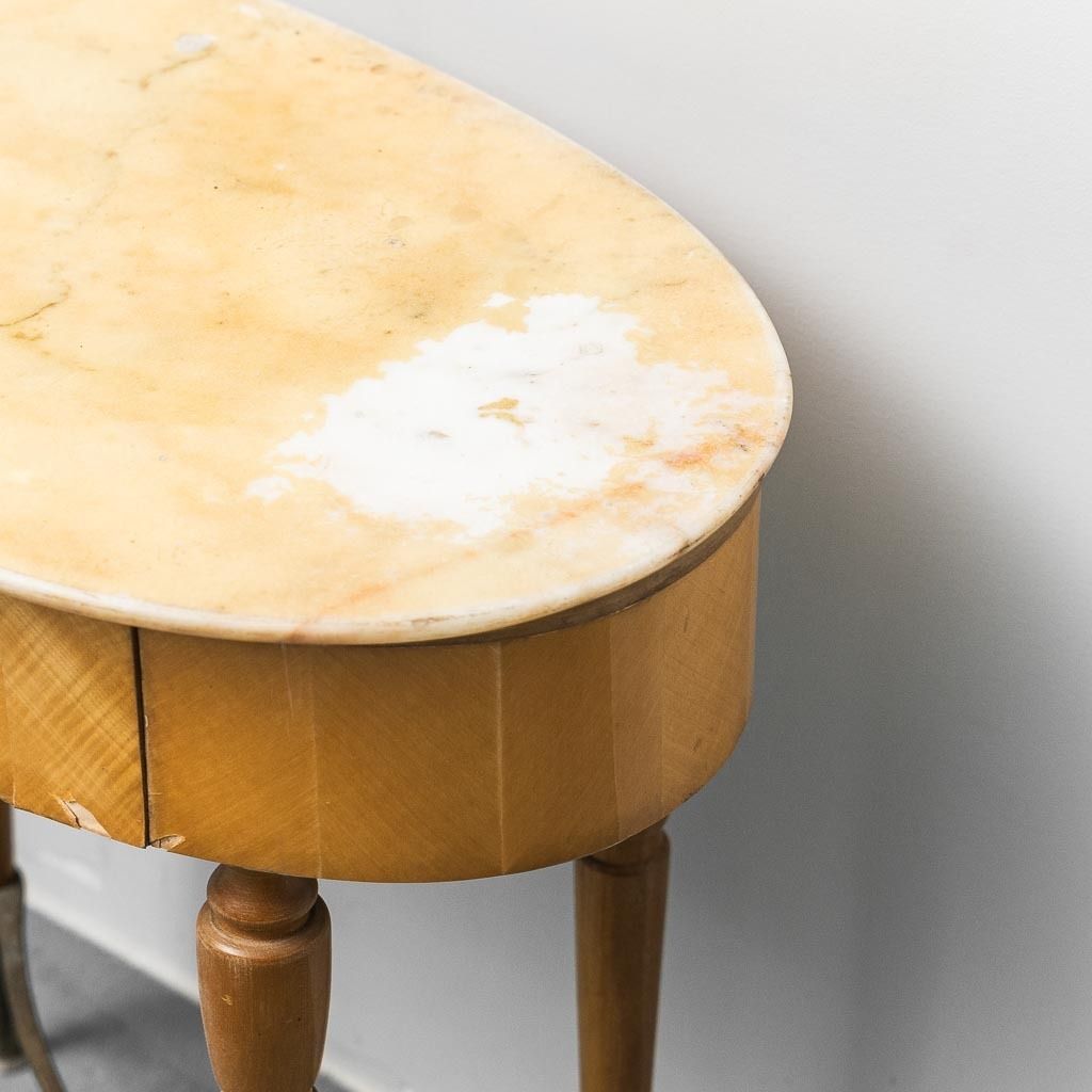 Pair Of Bedside Tables With Marble Top, 1950s Vintage, Modern Antiques photo Furniture