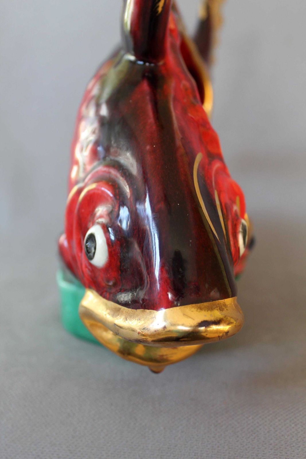 photo buy Large Vintage French Vallauris Sea Fish And Coral Sculpture, Was A Lamp Needs Wiring, Ceramic, Hand Made Nautical Decor, Mcm 3d Aquarium