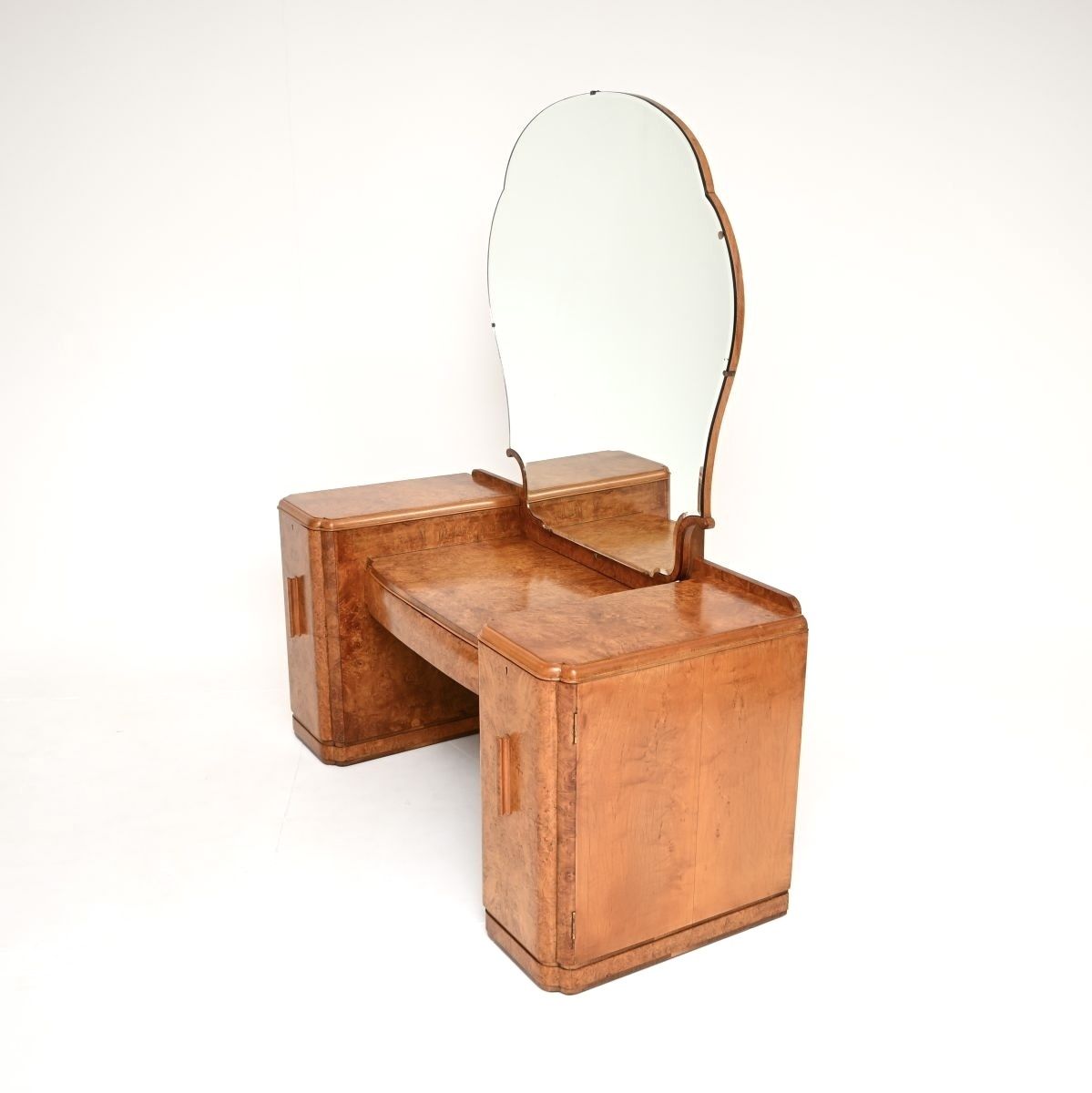 Art Deco Burr Walnut Dressing Table photo vintage