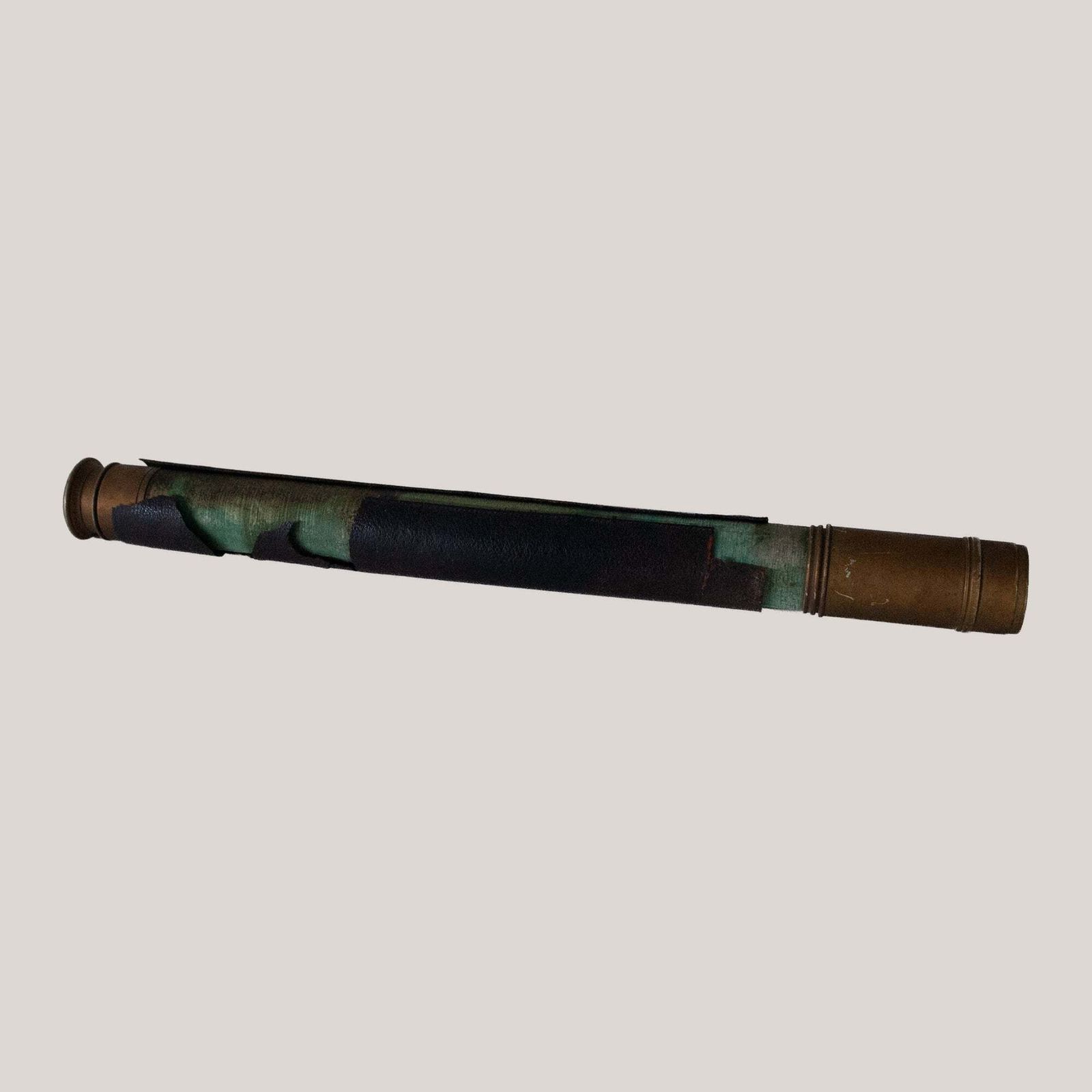 Ross London Messing En Groen Haaienhuld Shagreen Telescoop