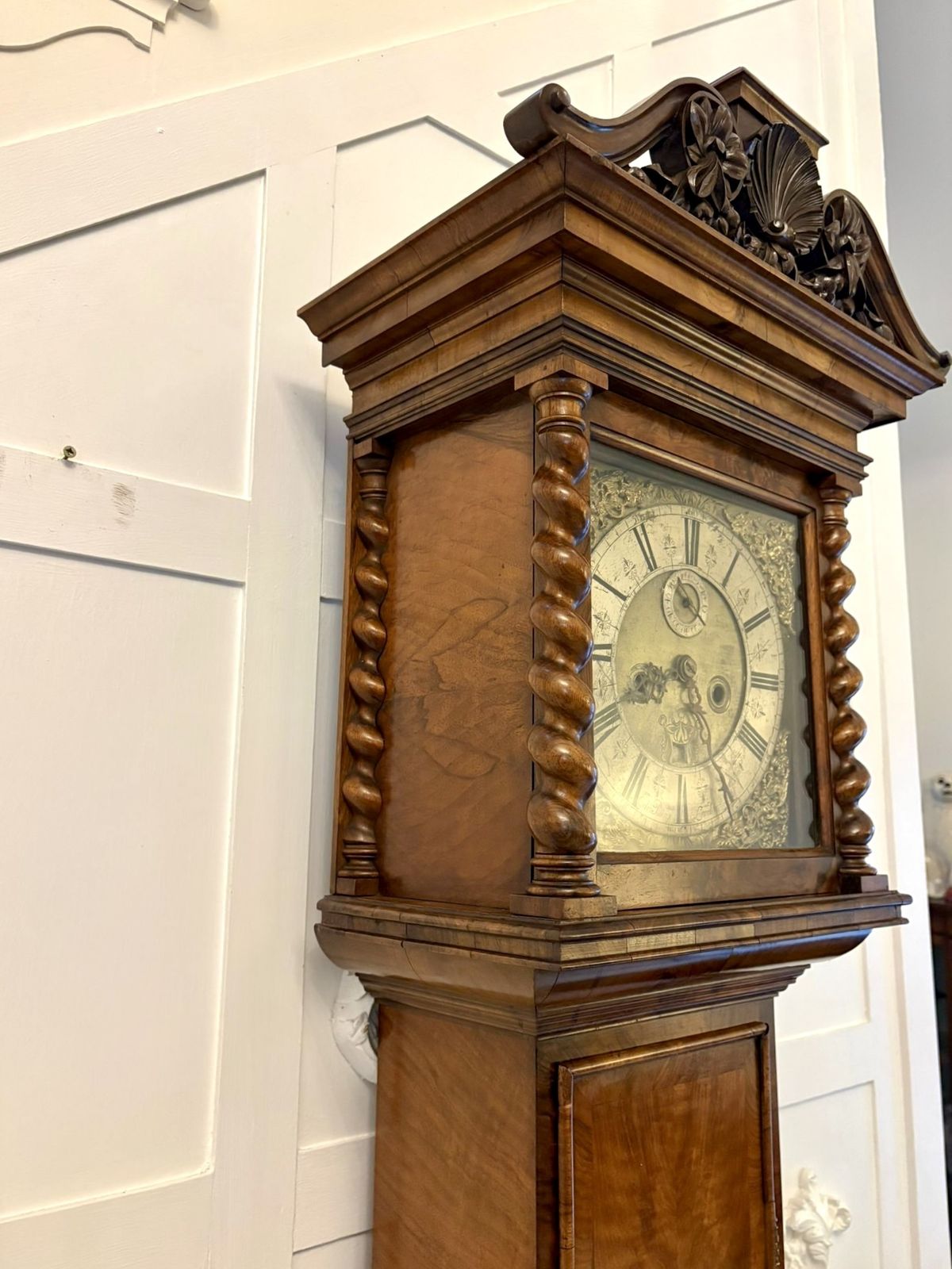 Antique 17th Century English Burr Walnut Longcase Clock By Edin Burgis Of London photo Home Decor