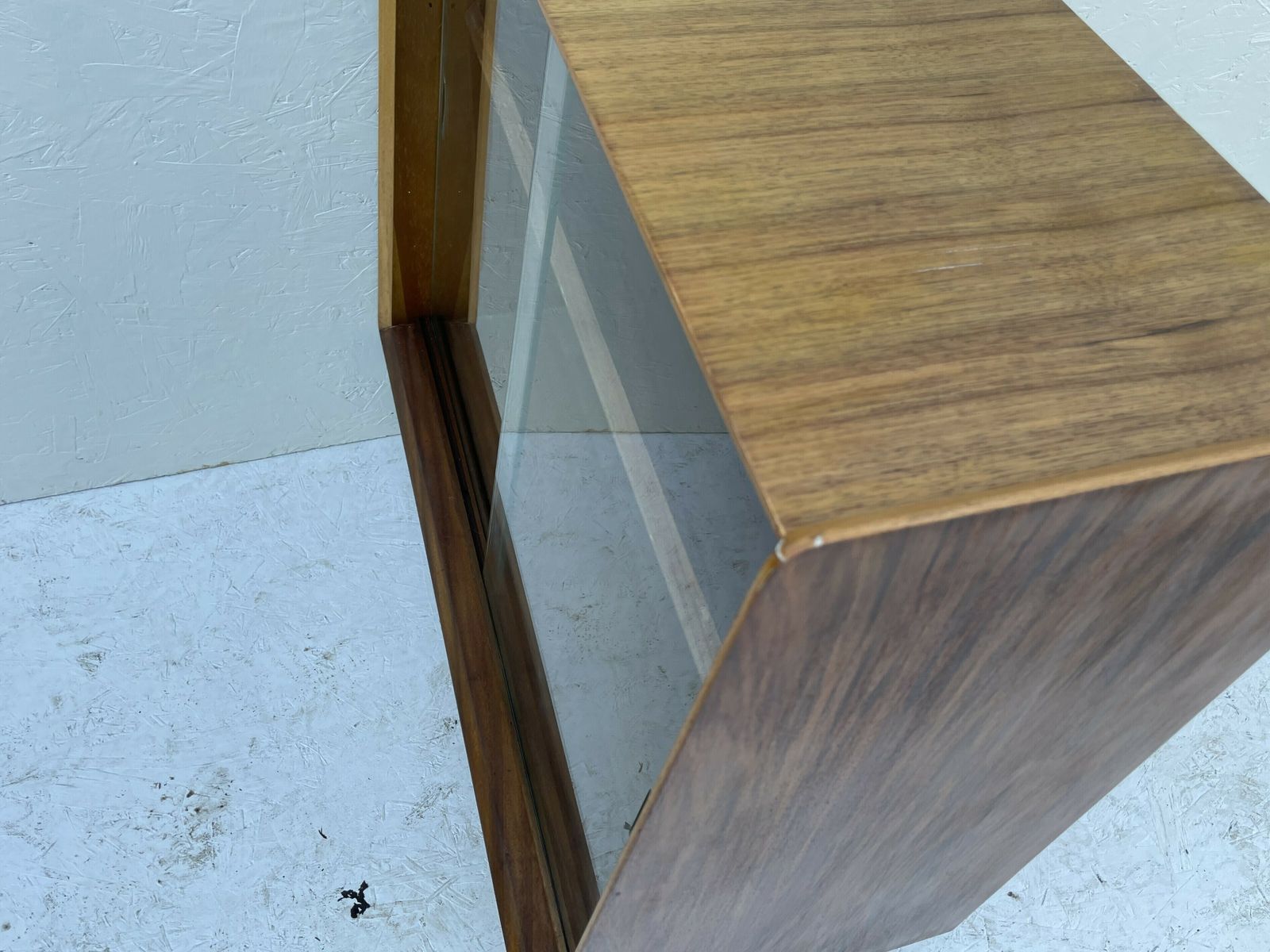 photo for sale Pair Of Mid Century Glazed Display Cabinets By Wrighton, England C.1960's