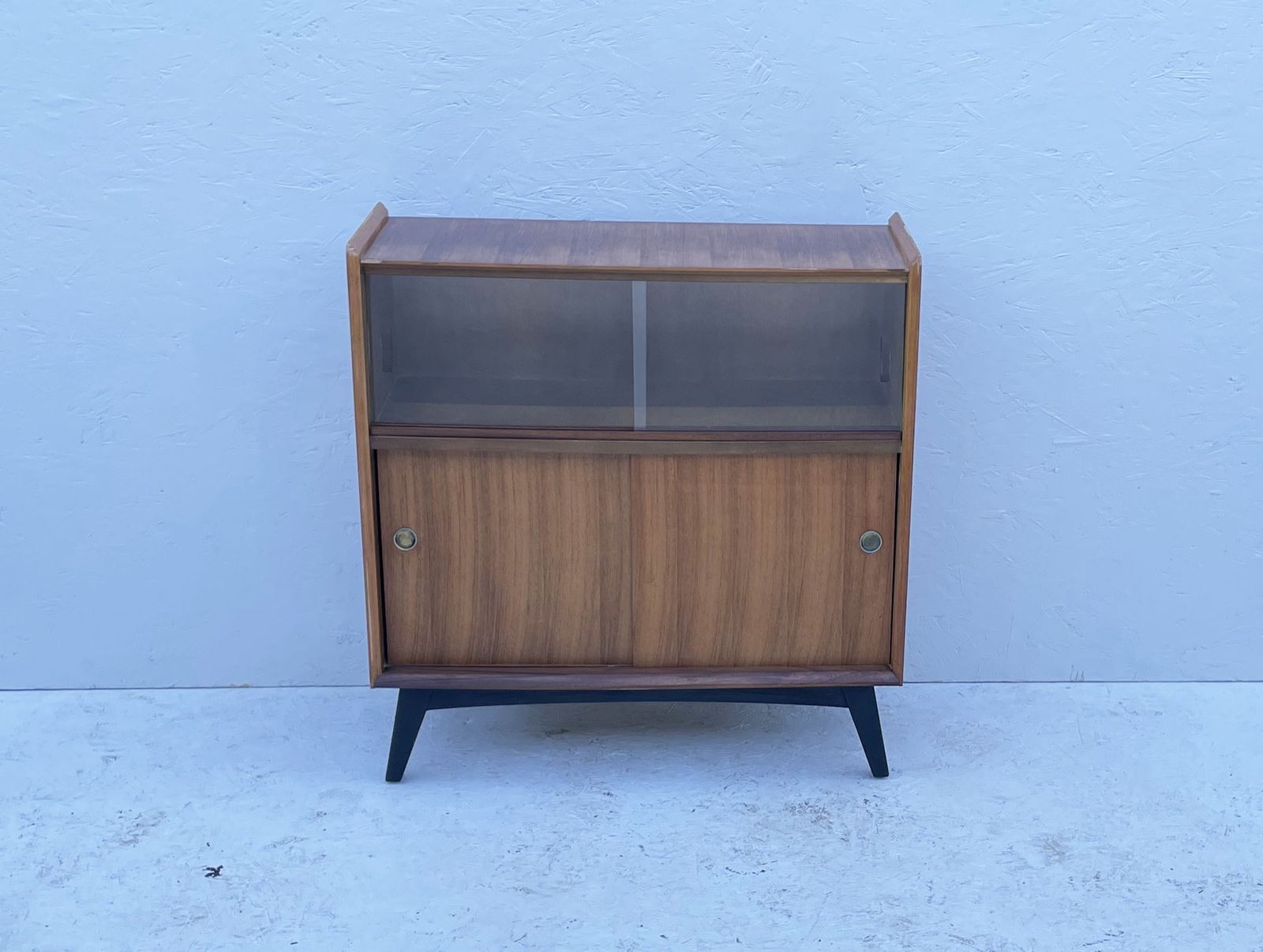 280.0 Pair Of Mid Century Glazed Display Cabinets By Wrighton, England C.1960's photo