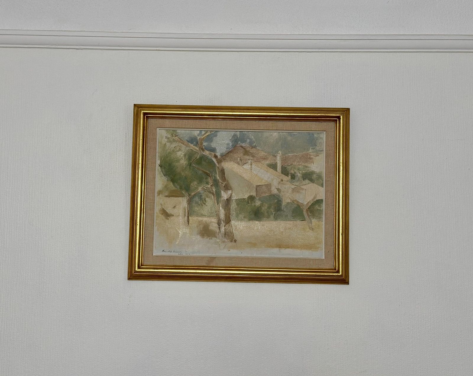 Original Mid Century Swedish Oil On Panel – “Calpe” By Lars Olof Ericsson – Dated 1957 – Vintage & Framed – 47 × 58 Cm (18.5" × 22.8") photo buy