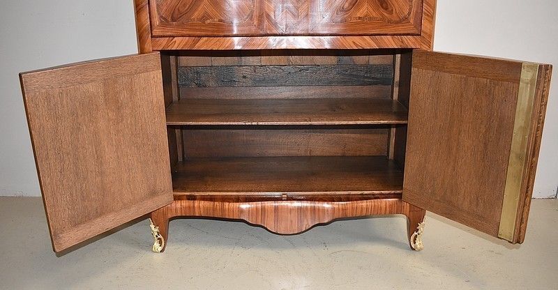 photo furniture Secretary Louis XV Marquetry Rosewood 19th