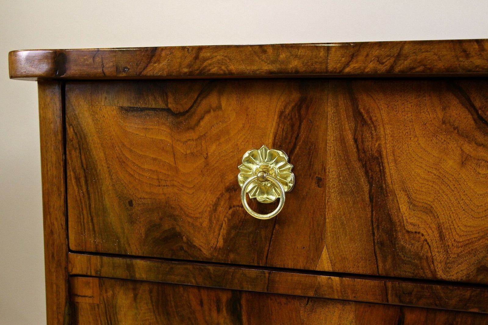 19th Century Biedermeier Walnut Commode/ Trumeau/ Dresser   Austria Circa 1840 photo vinterior