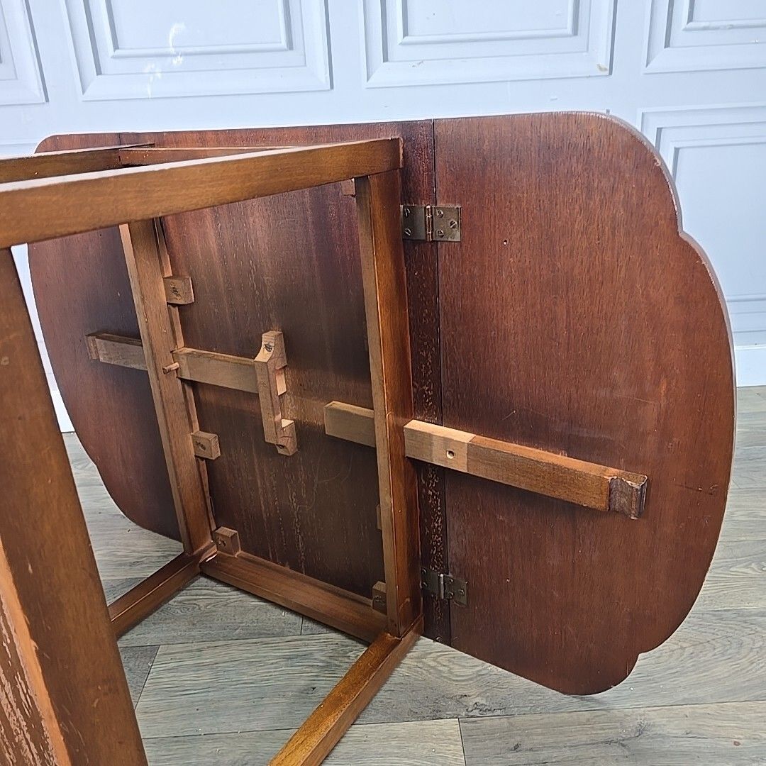 photo buy Vintage Drinks Cocktail Trolley Drop Leaf Table Tea Mid Century Wooden 2 Tier