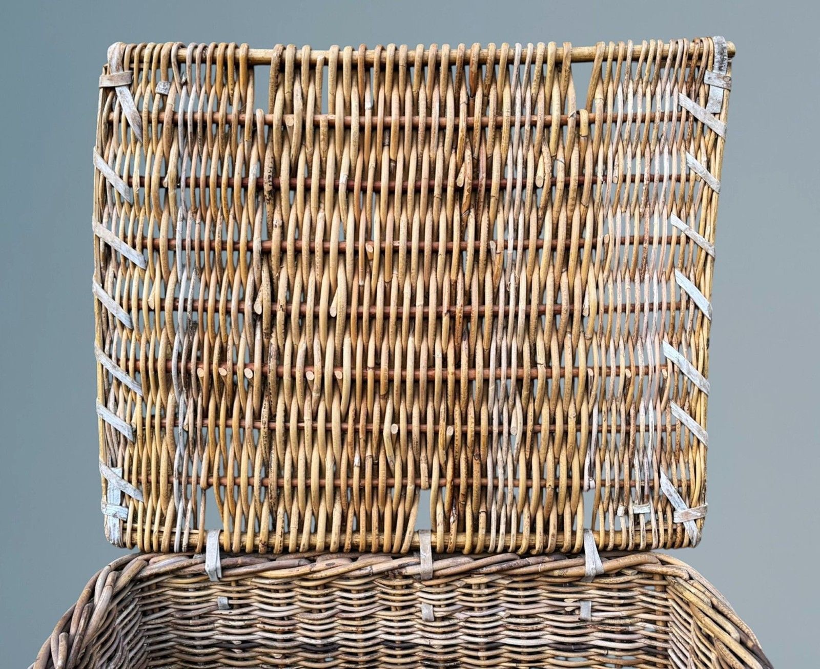 photo furniture Large Antique Wicker Basket /Log Basket