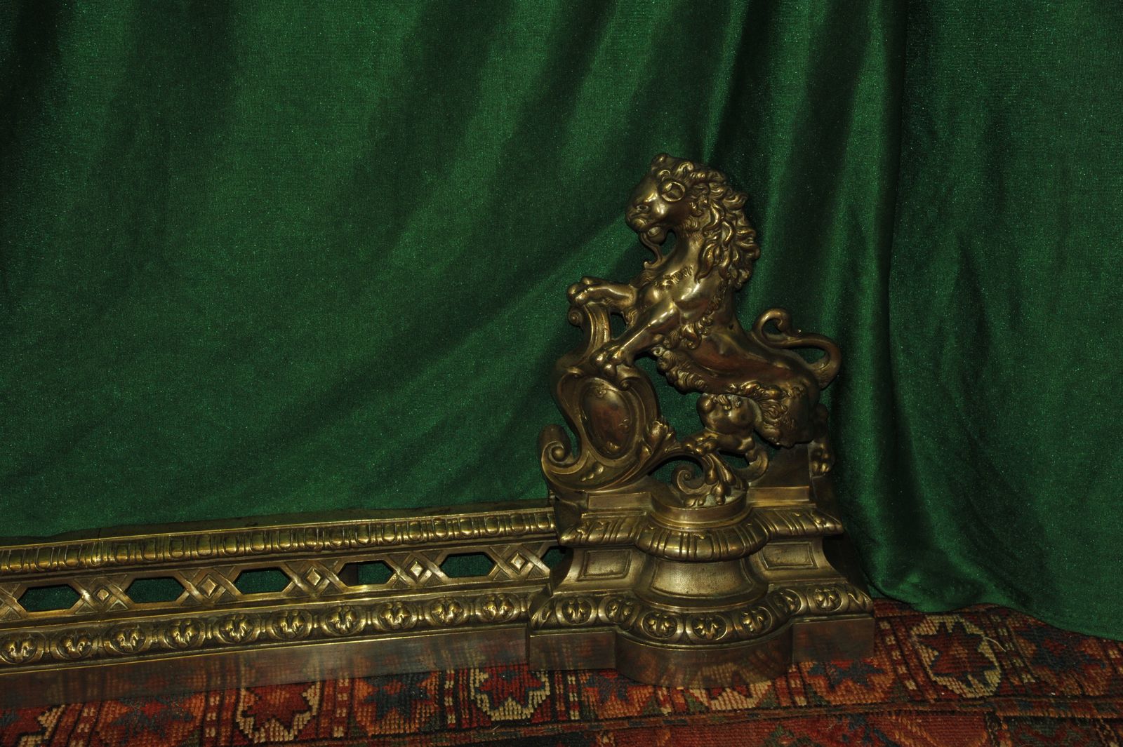 An Antique French Louis XV Style Fireplace Fender photo Home Fixtures