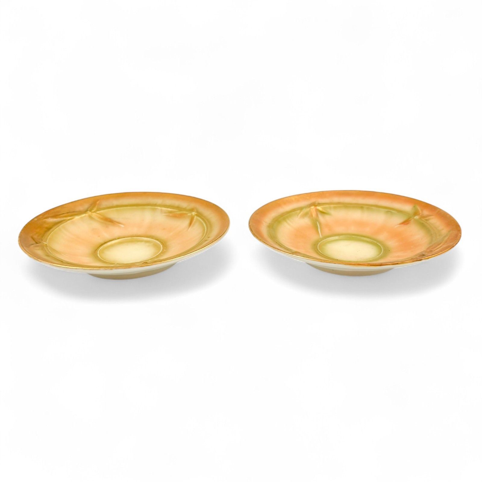 photo buy Edwardian Victorian Royal Worcester Blush Porcelain Tea Cup & Saucers 1891 1902