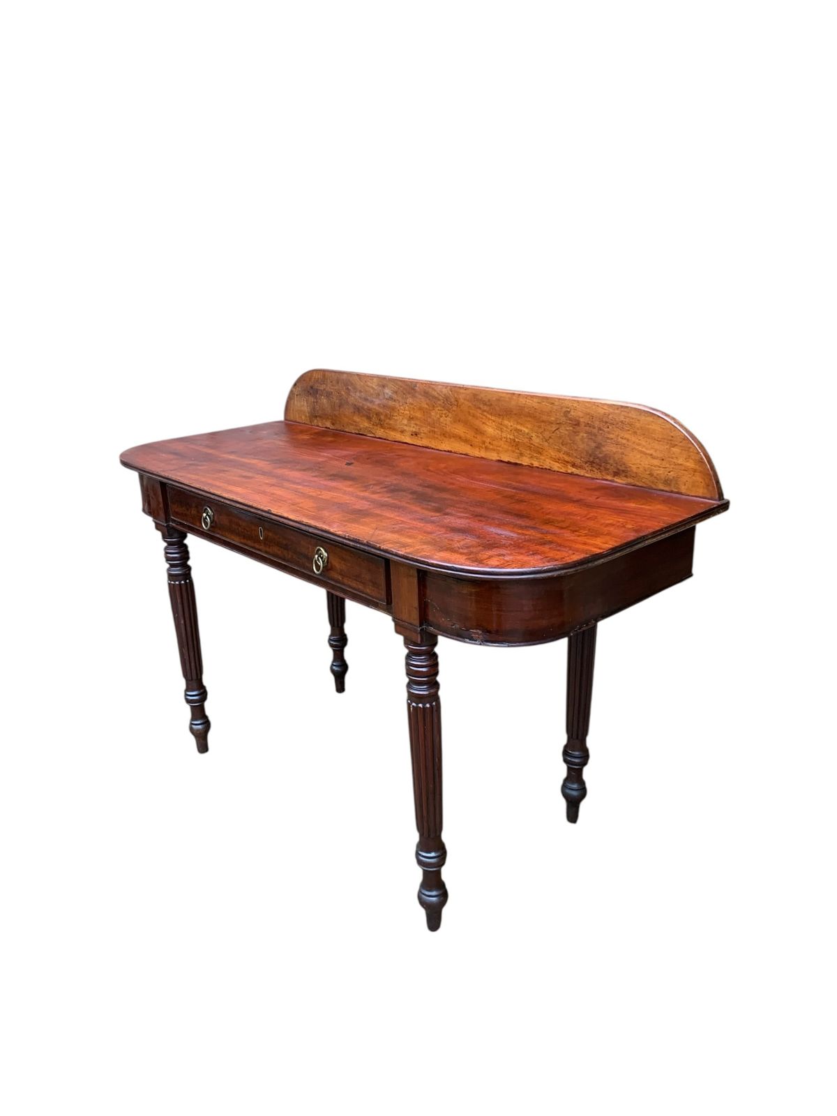 Antique Mahogany Regency D End Console Table photo vinterior